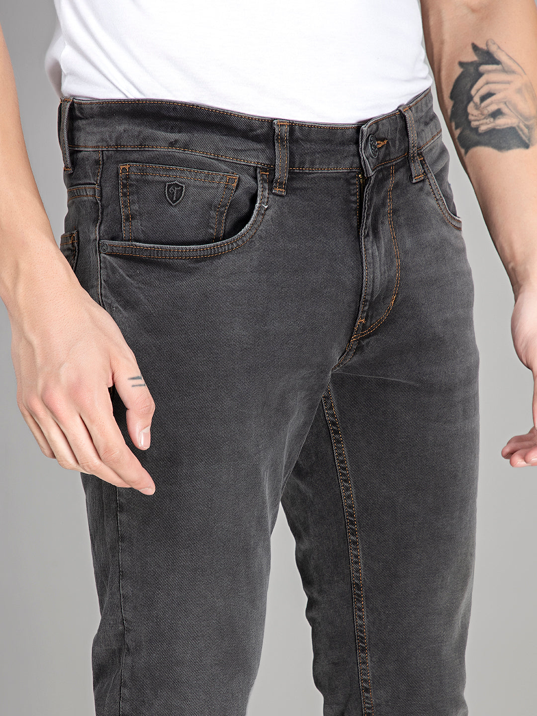 Lunar Line: Tailored Slim-Fit Denim Jeans