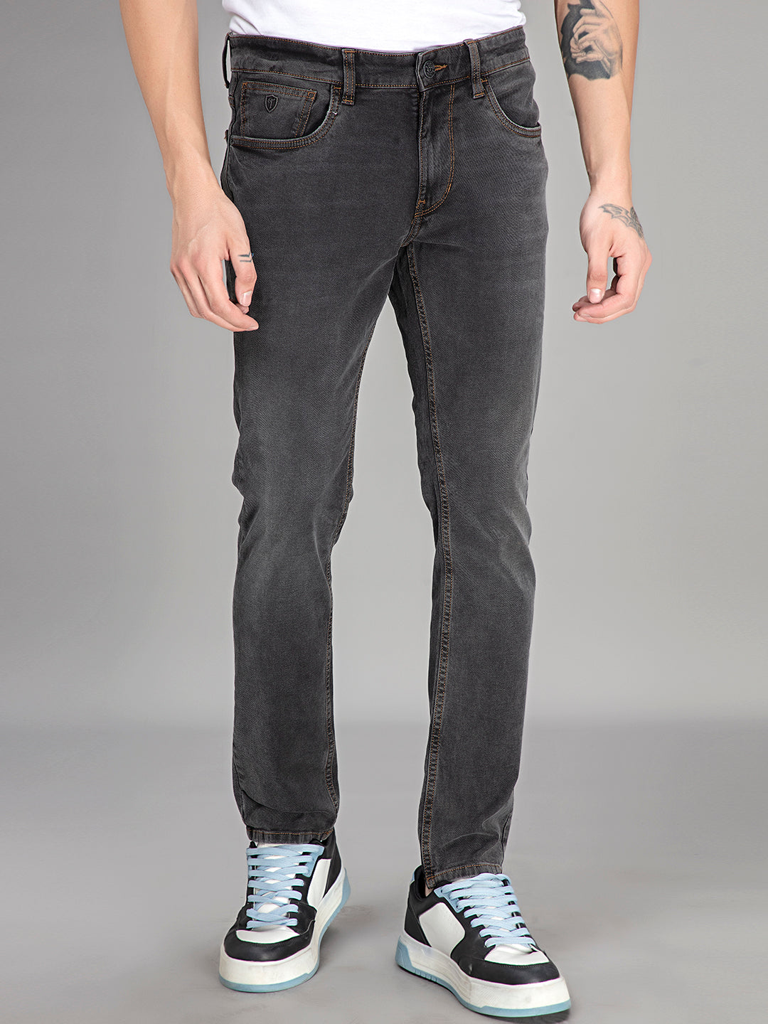 Lunar Line: Tailored Slim-Fit Denim Jeans