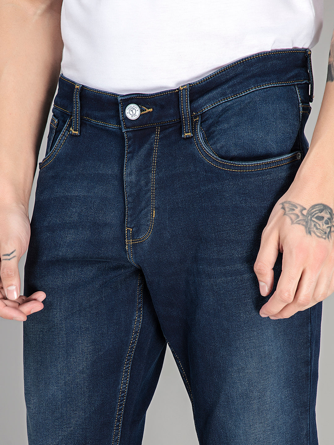 Indigo Modernity: Relaxed Fit Denim Jeans