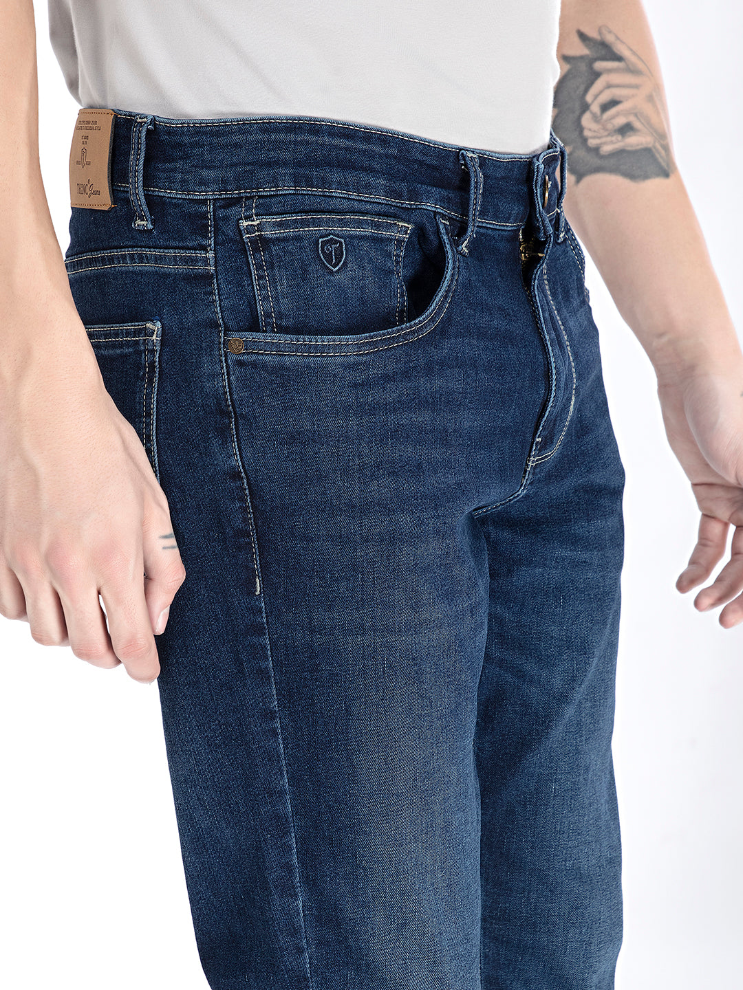 Blue Twilight: Crafted Slim-Fit Denim