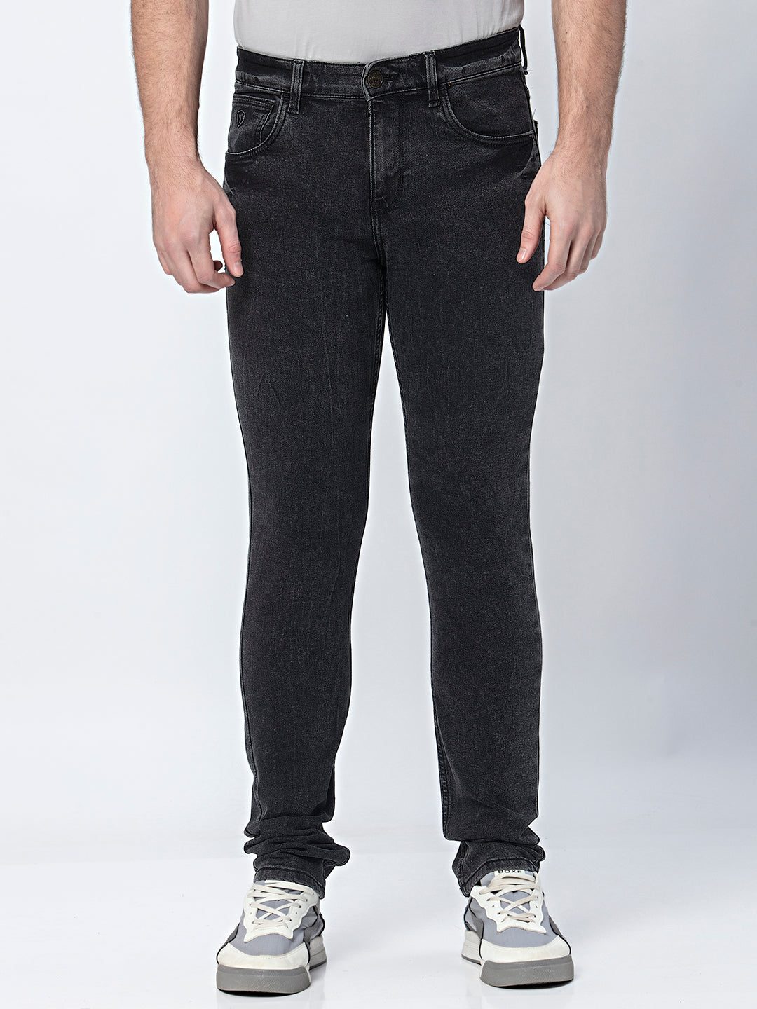 Coal Couture: Black Slim Fit Denim Jeans