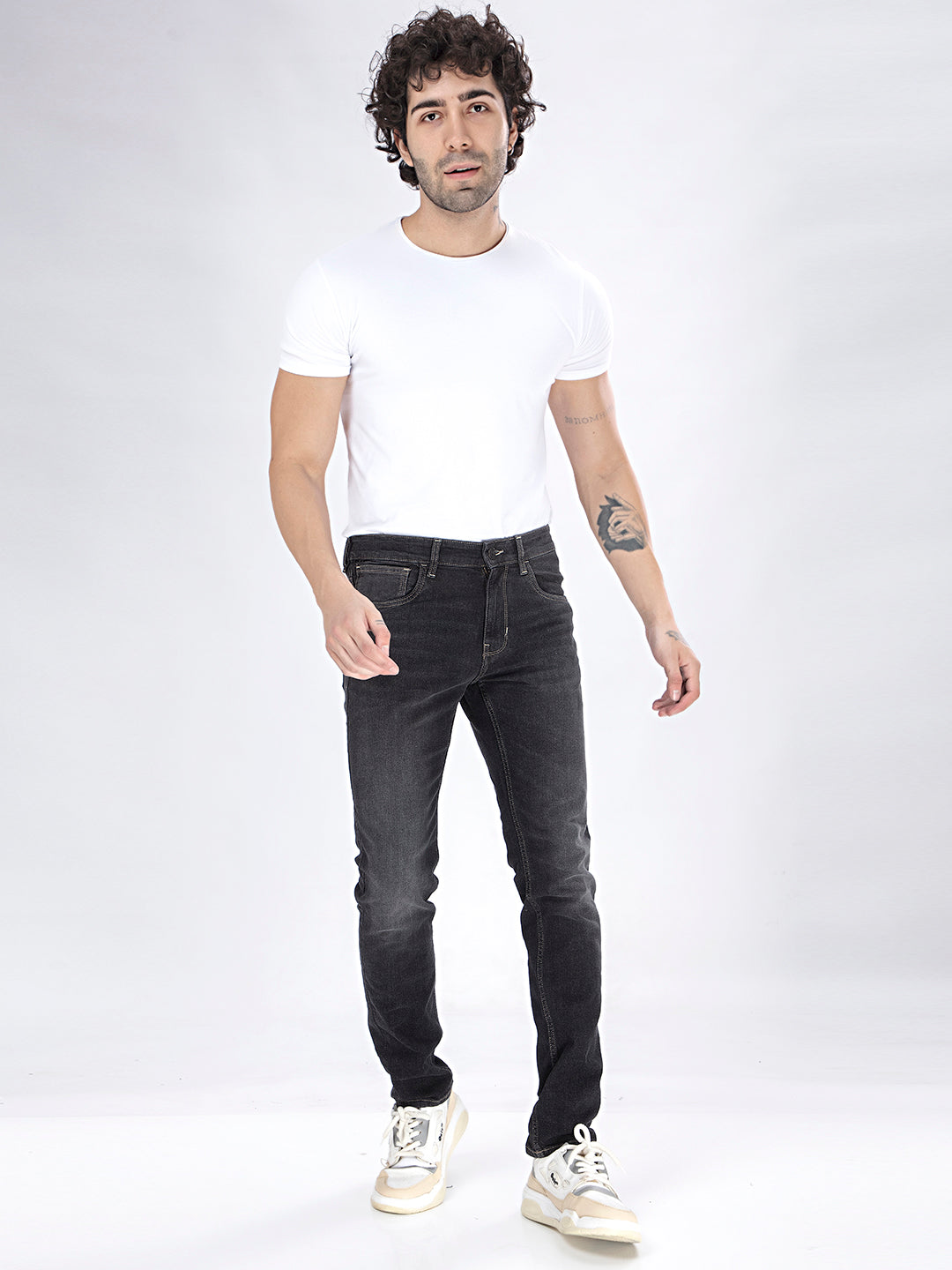 Black Mystique: Contoured Slim-Fit Denim