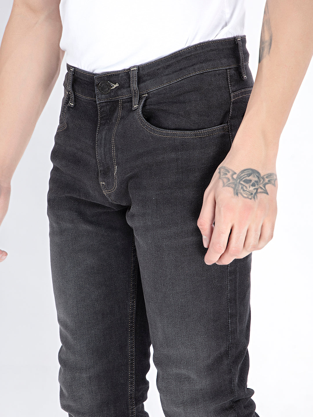 Black Mystique: Contoured Slim-Fit Denim