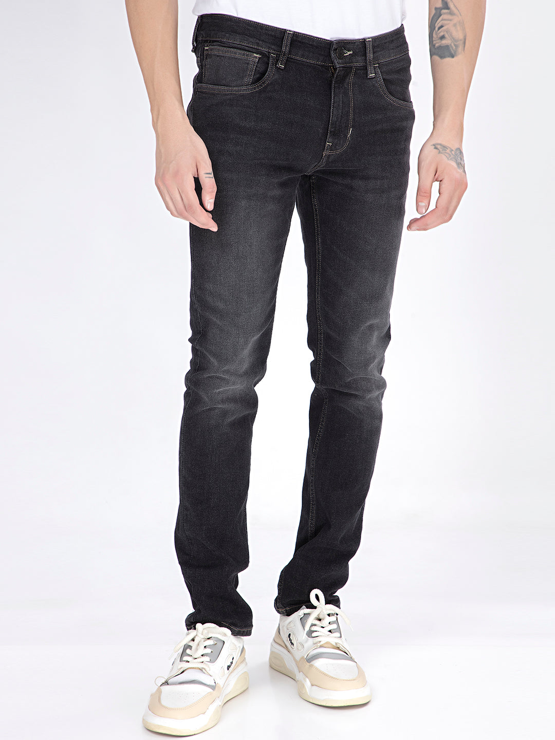 Black Mystique: Contoured Slim-Fit Denim