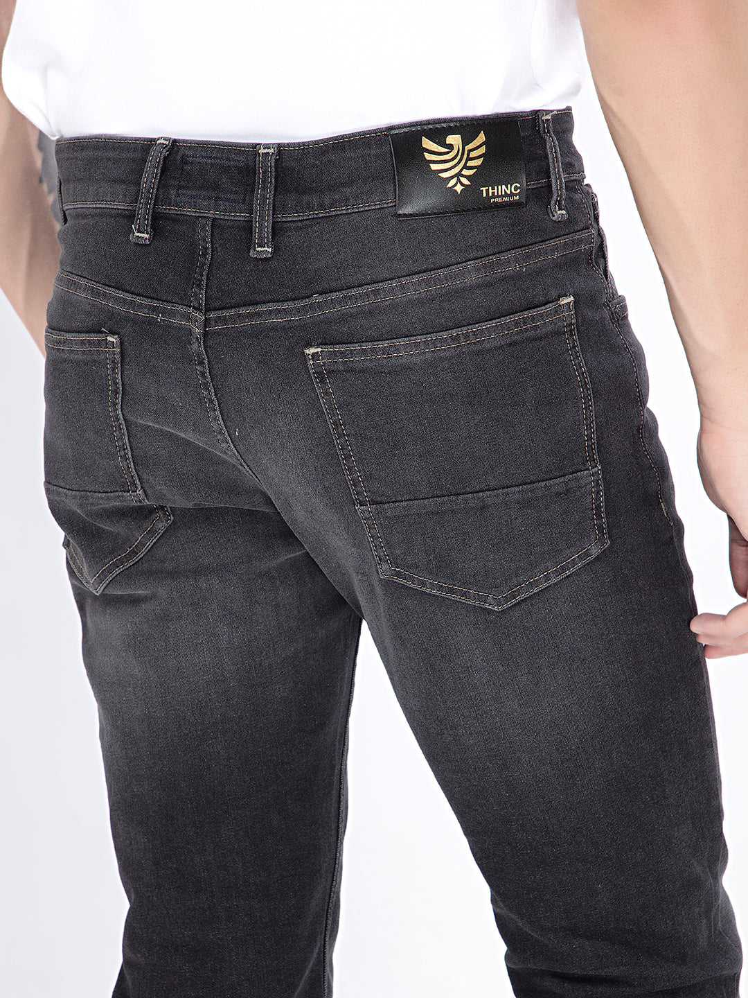 Black Mystique: Contoured Slim-Fit Denim