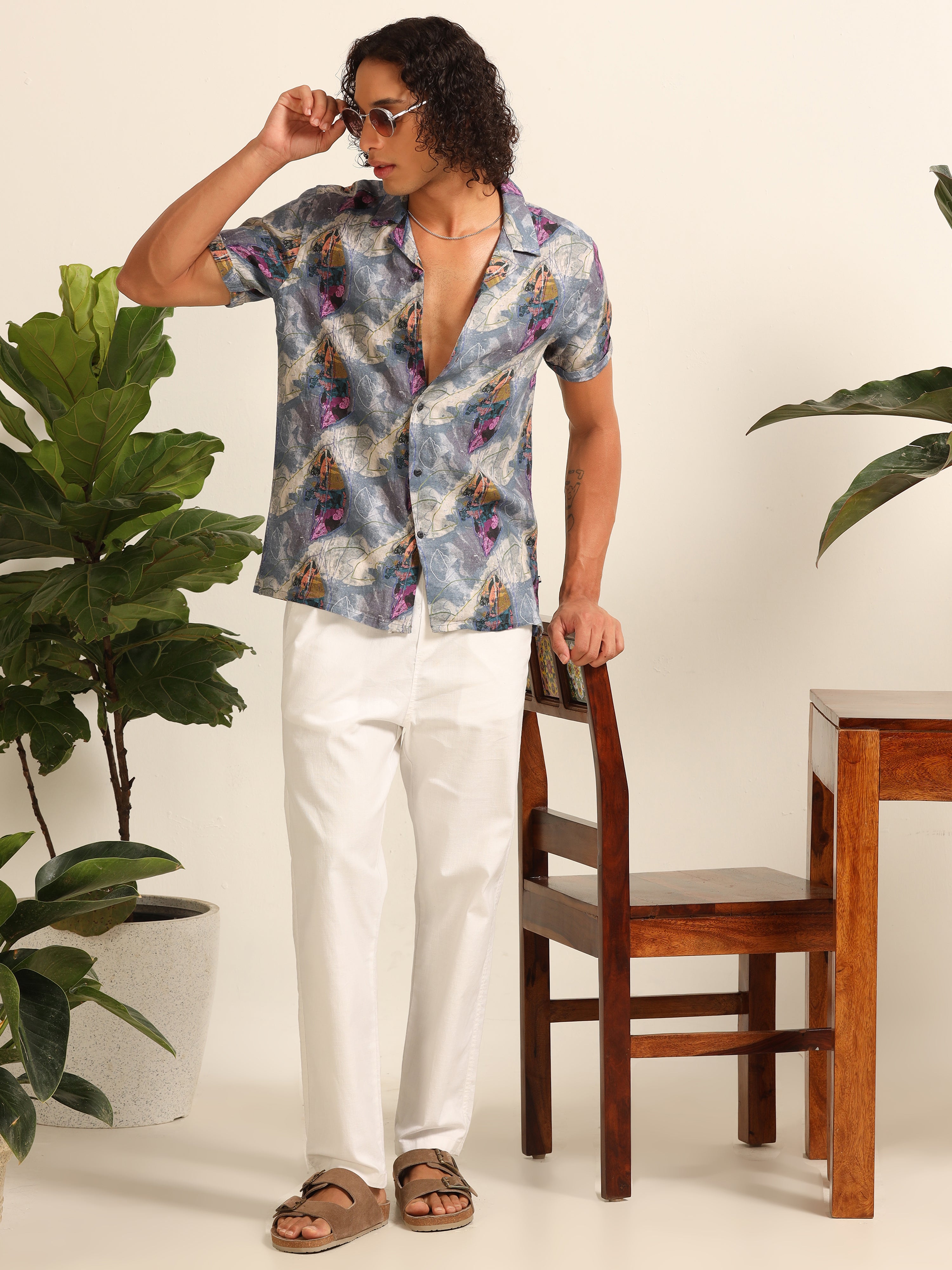 Feather Breeze 100% linen shirt