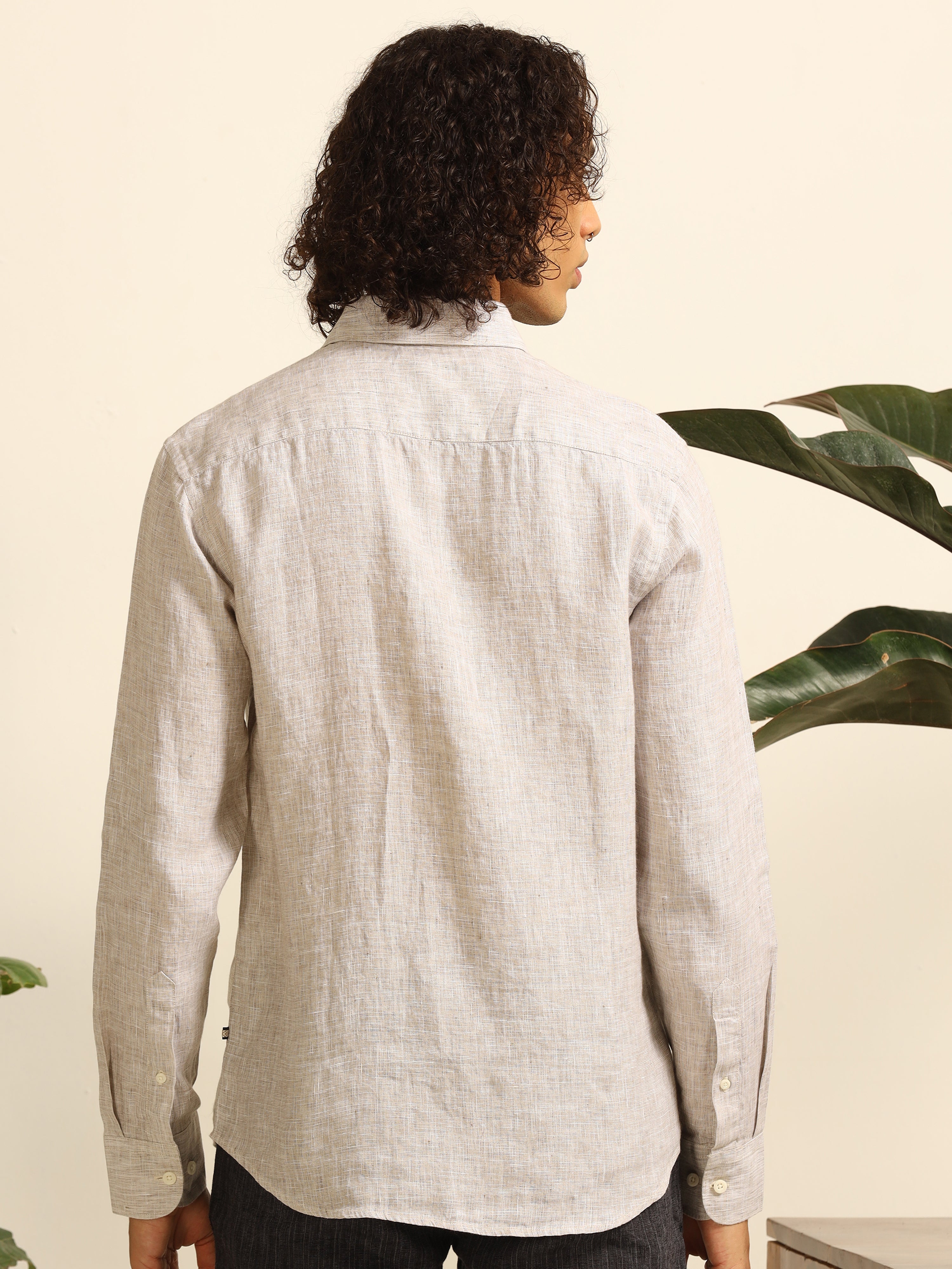 Ashen Glow 100% linen shirt