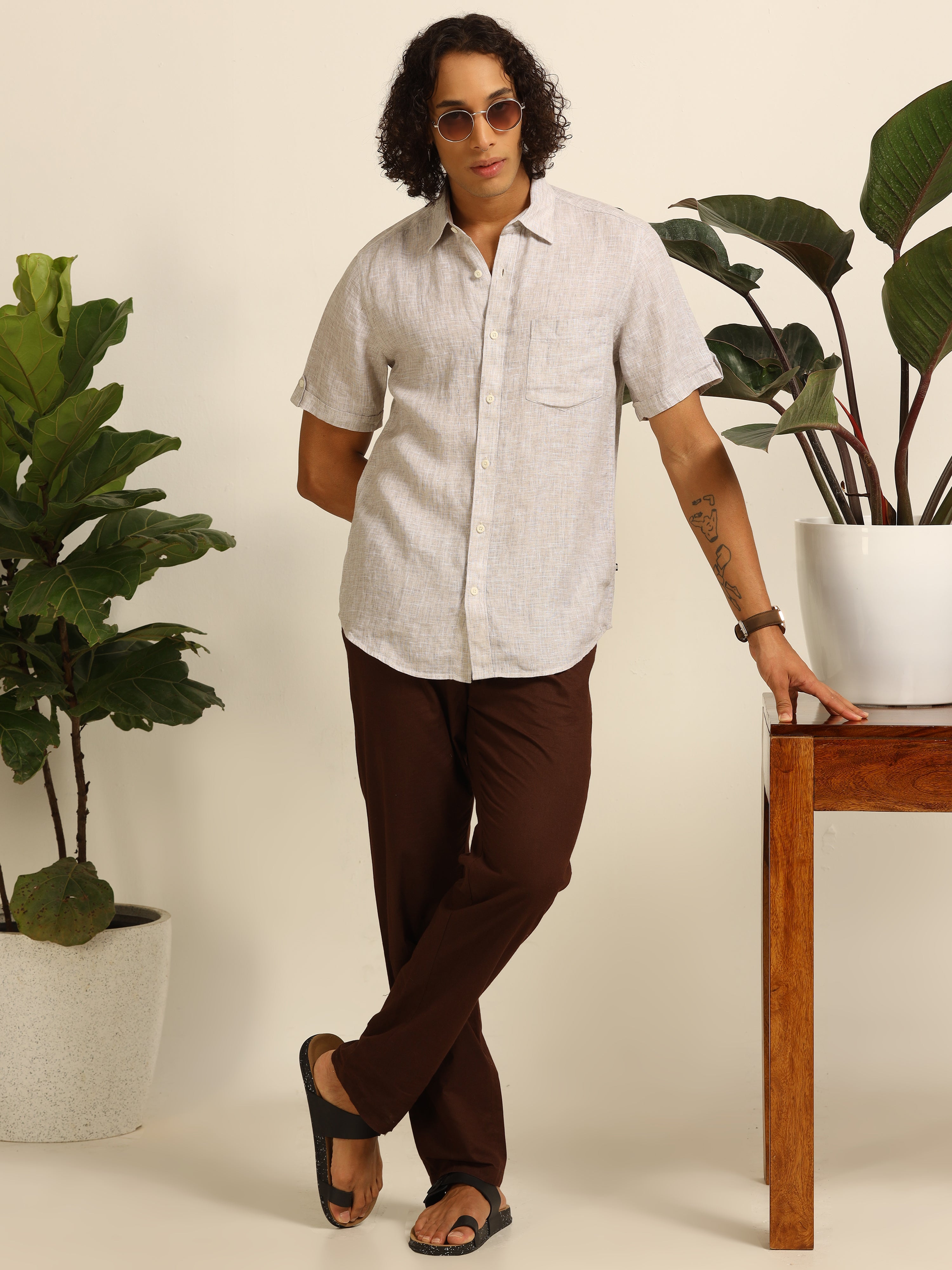 Cloud Cover 100% linen shirt