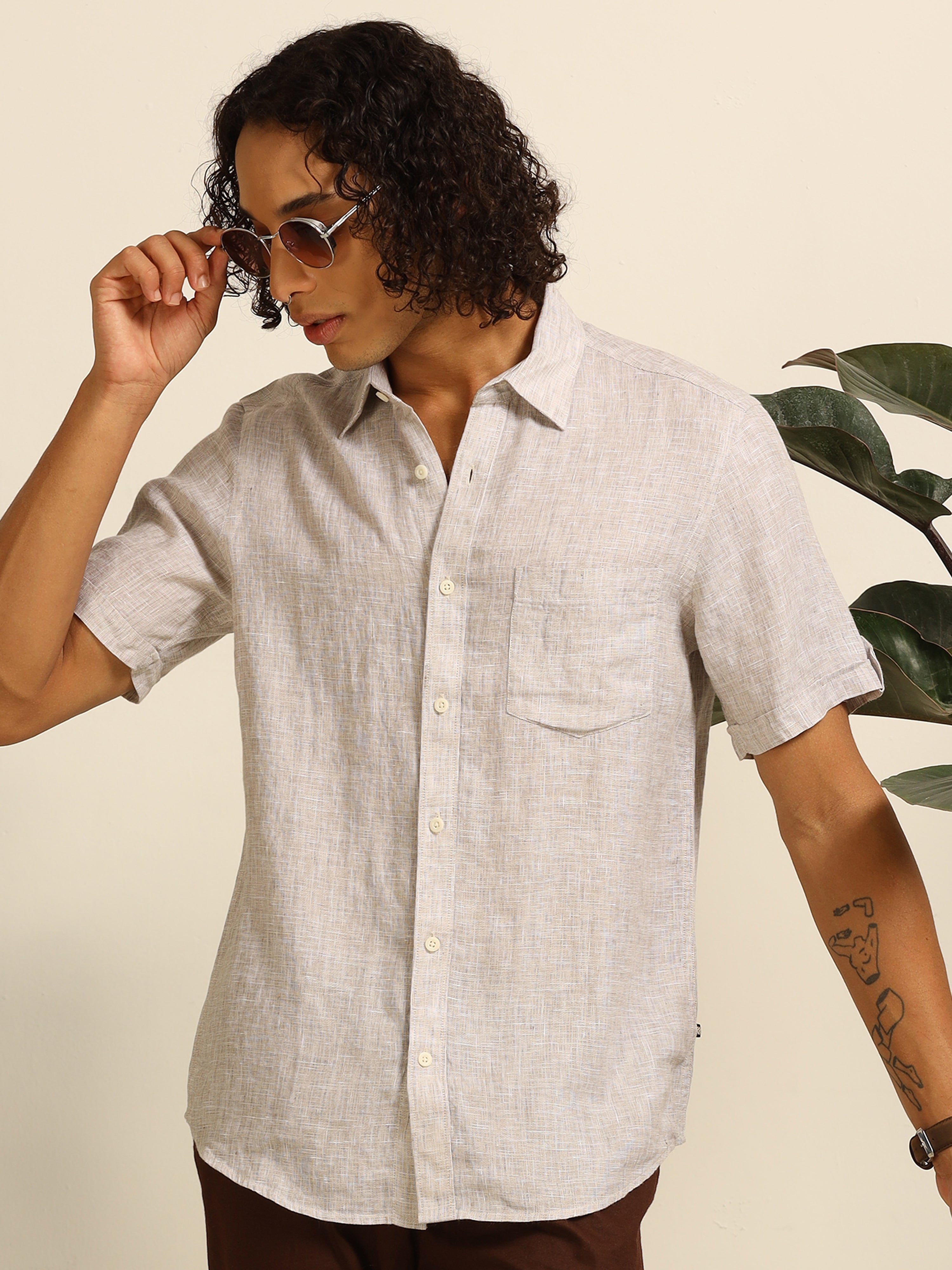 Cloud Cover 100% linen shirt