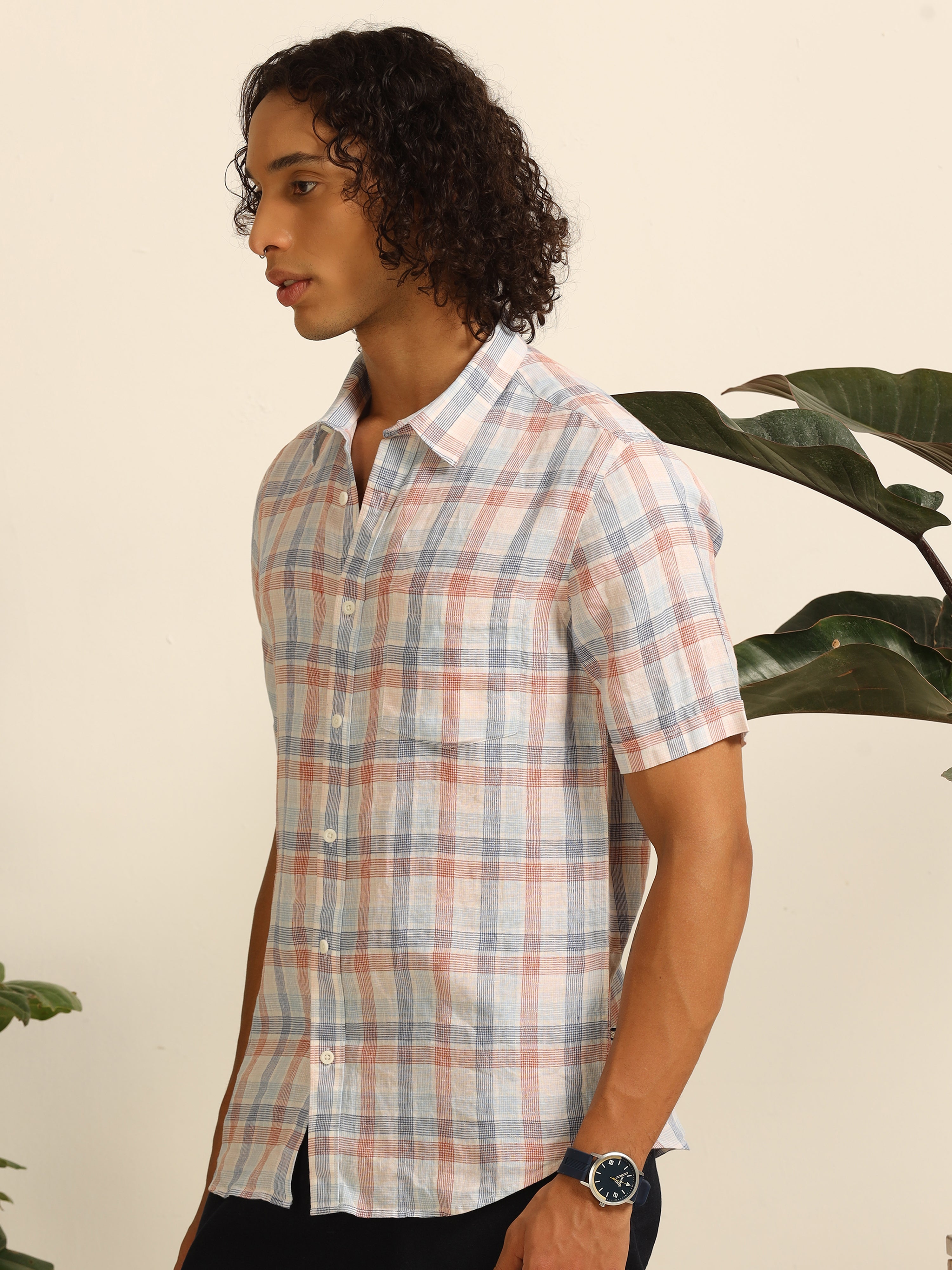 Stripe Cadence 100% linen shirt