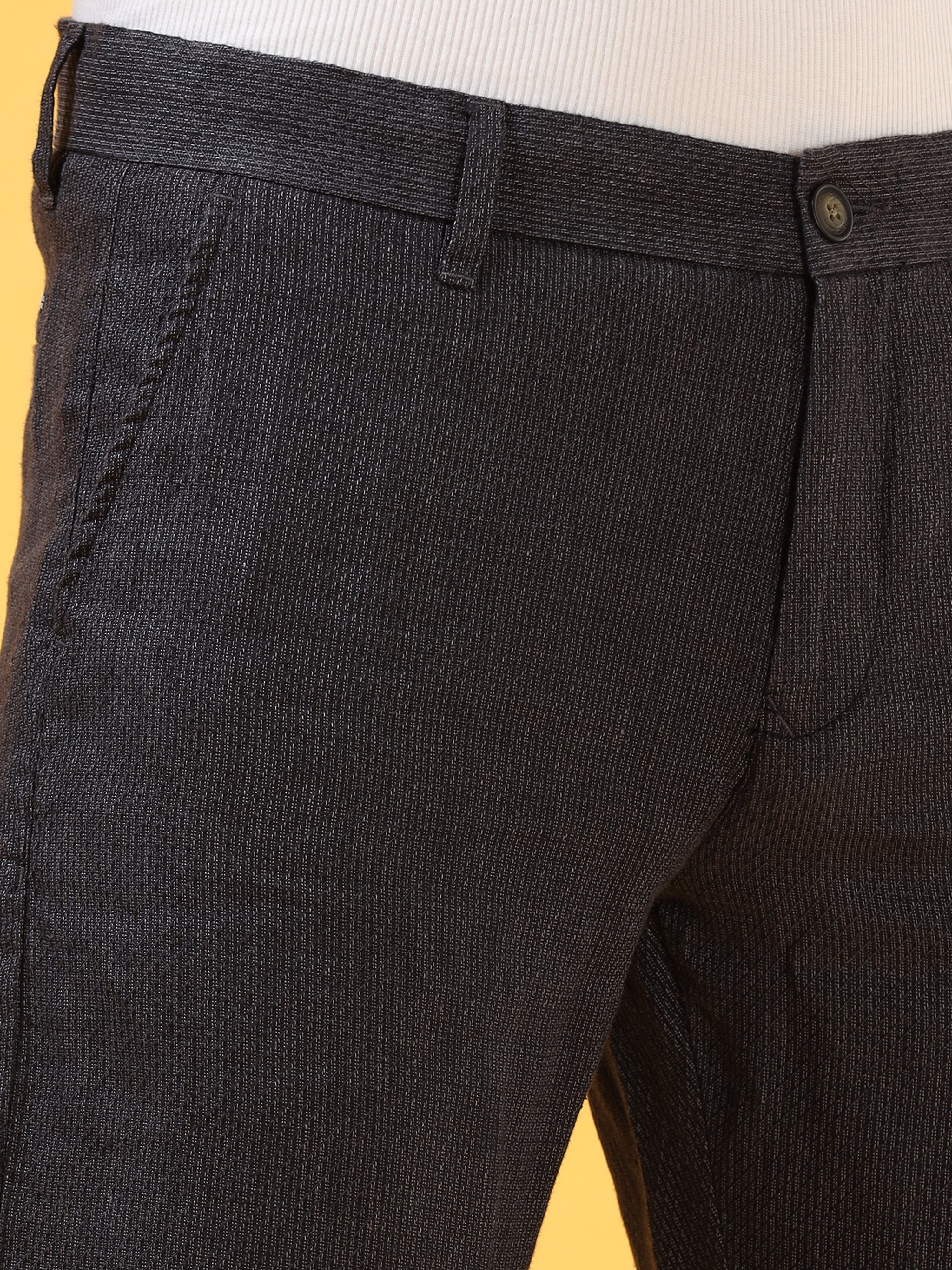 Pure Black Linen Pants