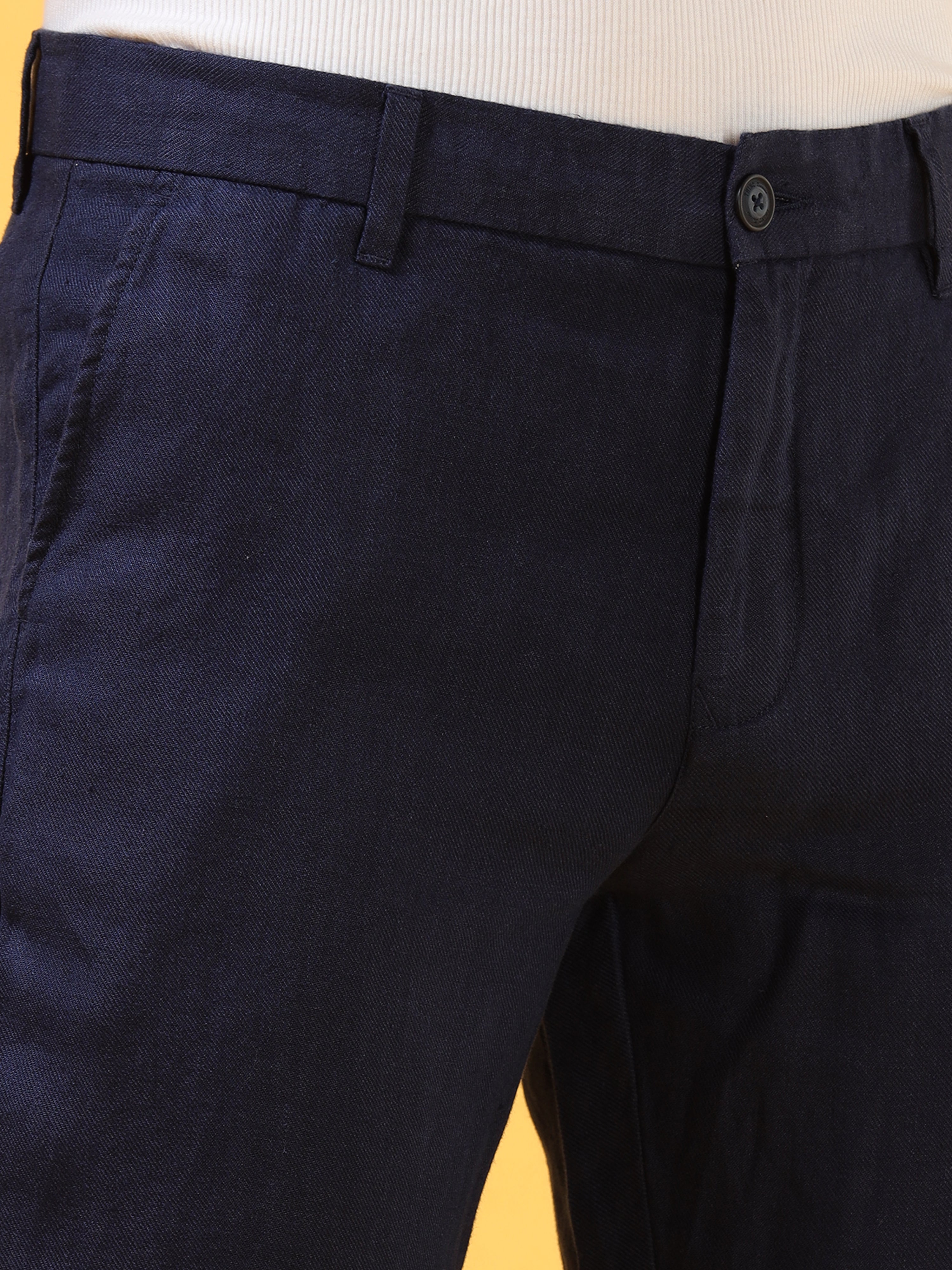 Deep Navy Linen Pant