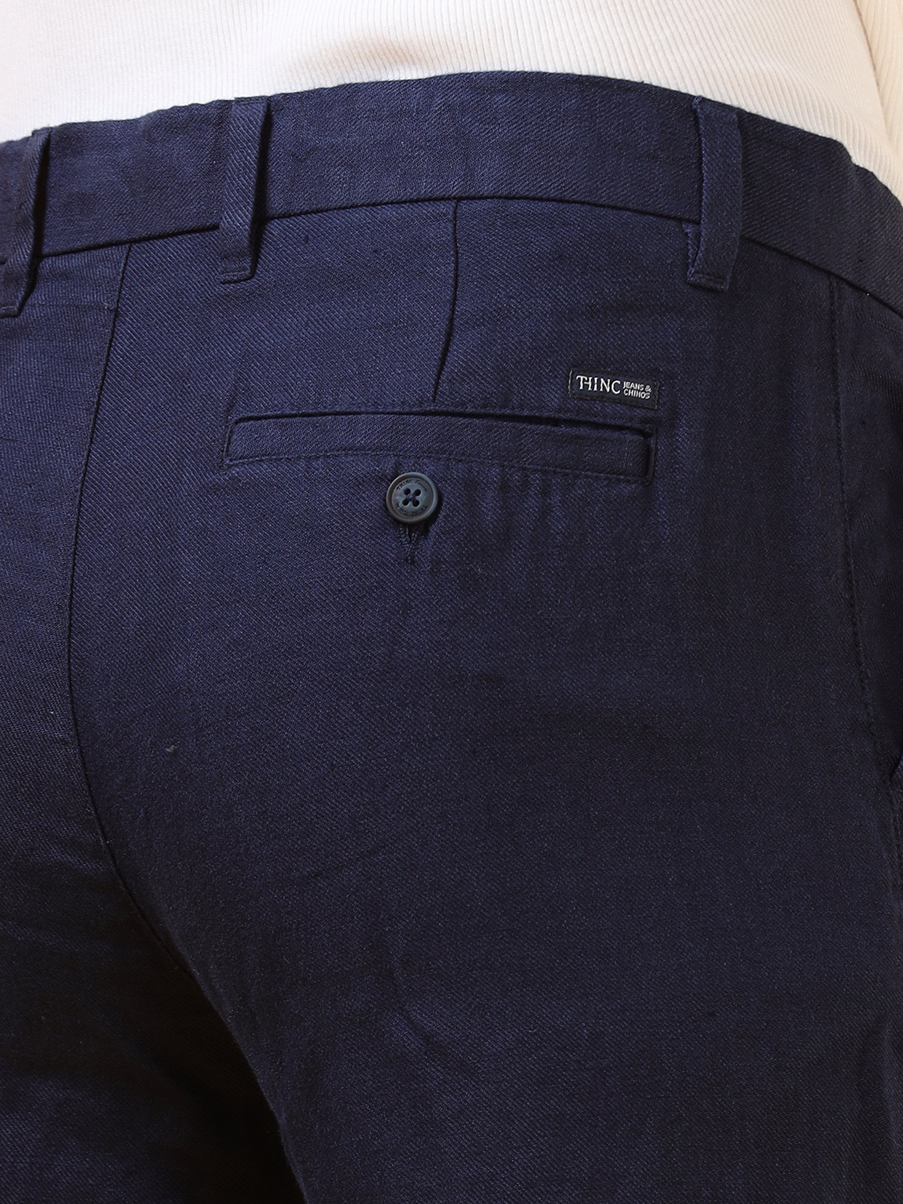 Deep Navy Linen Pant