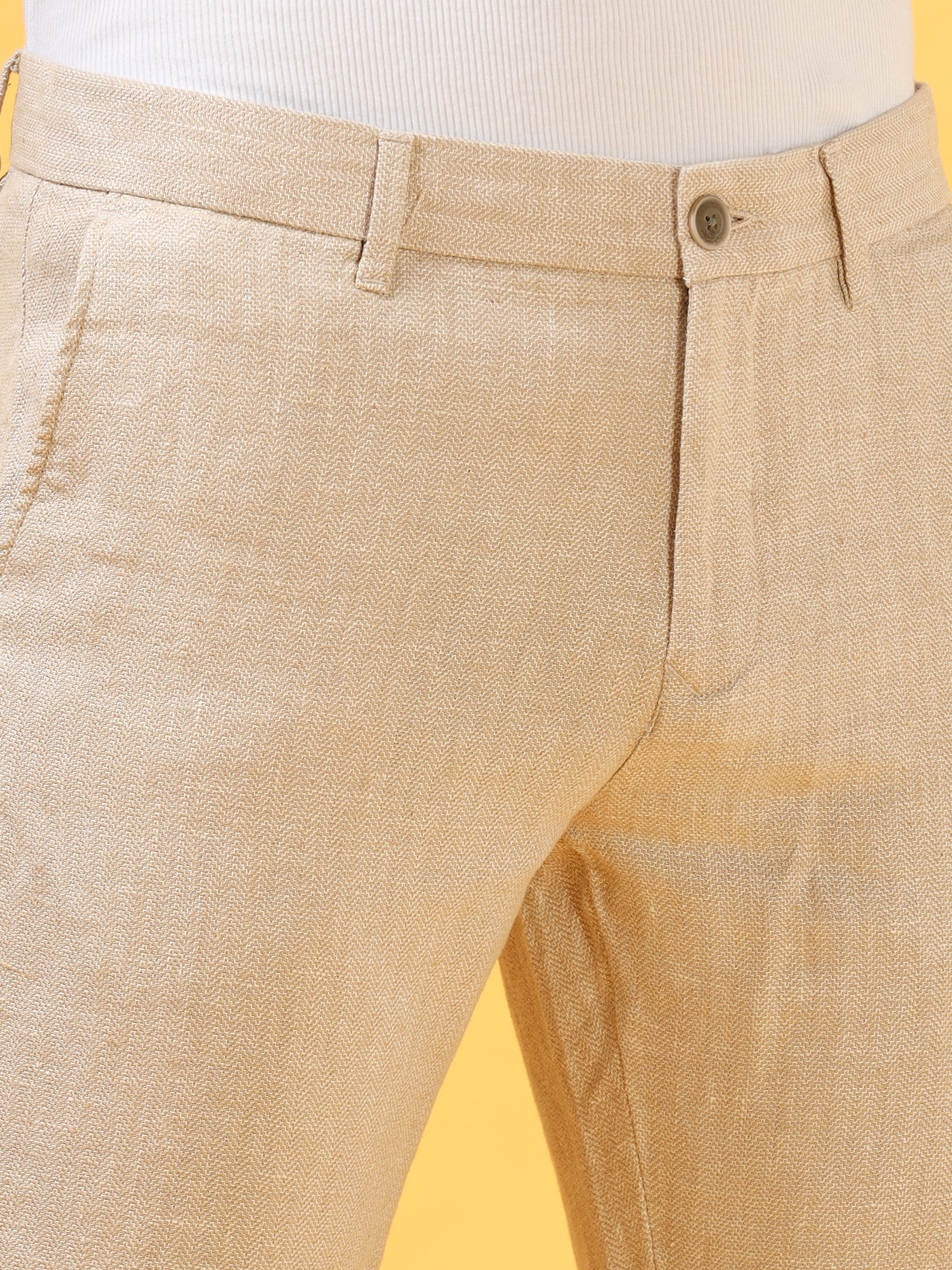 Warm Beige Linen Pant