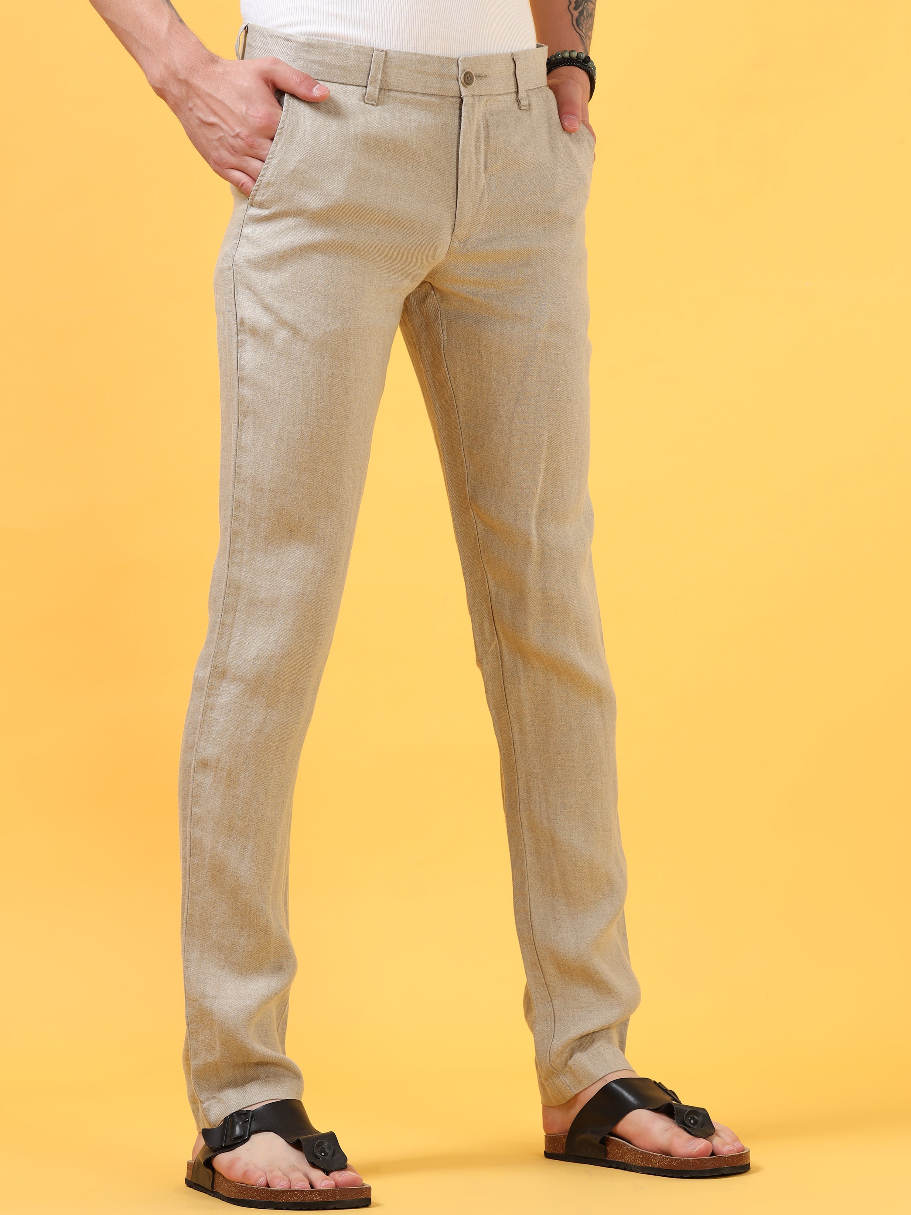 Light Brown Linen Pants