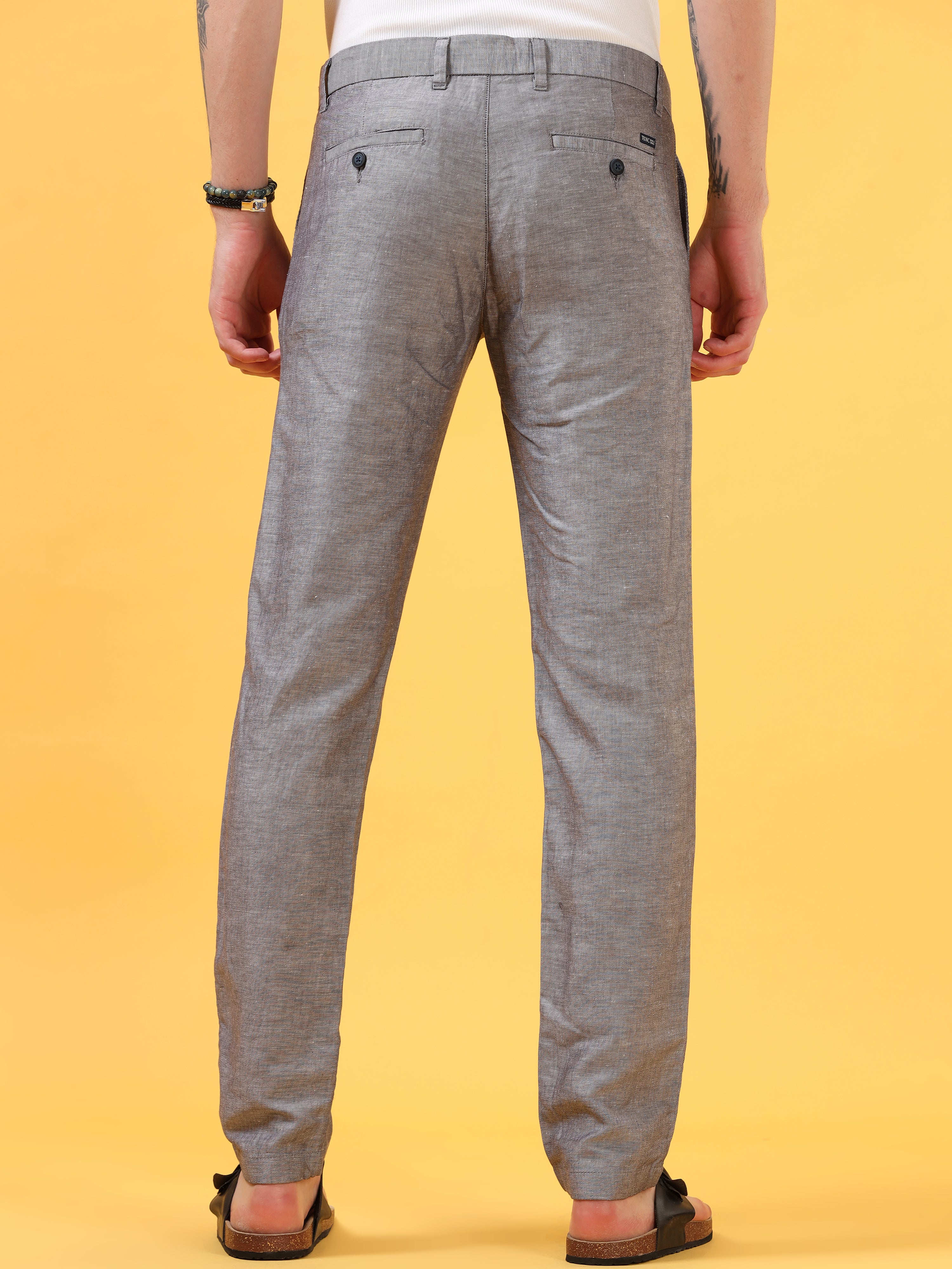 Shadow Grey Linen Pant