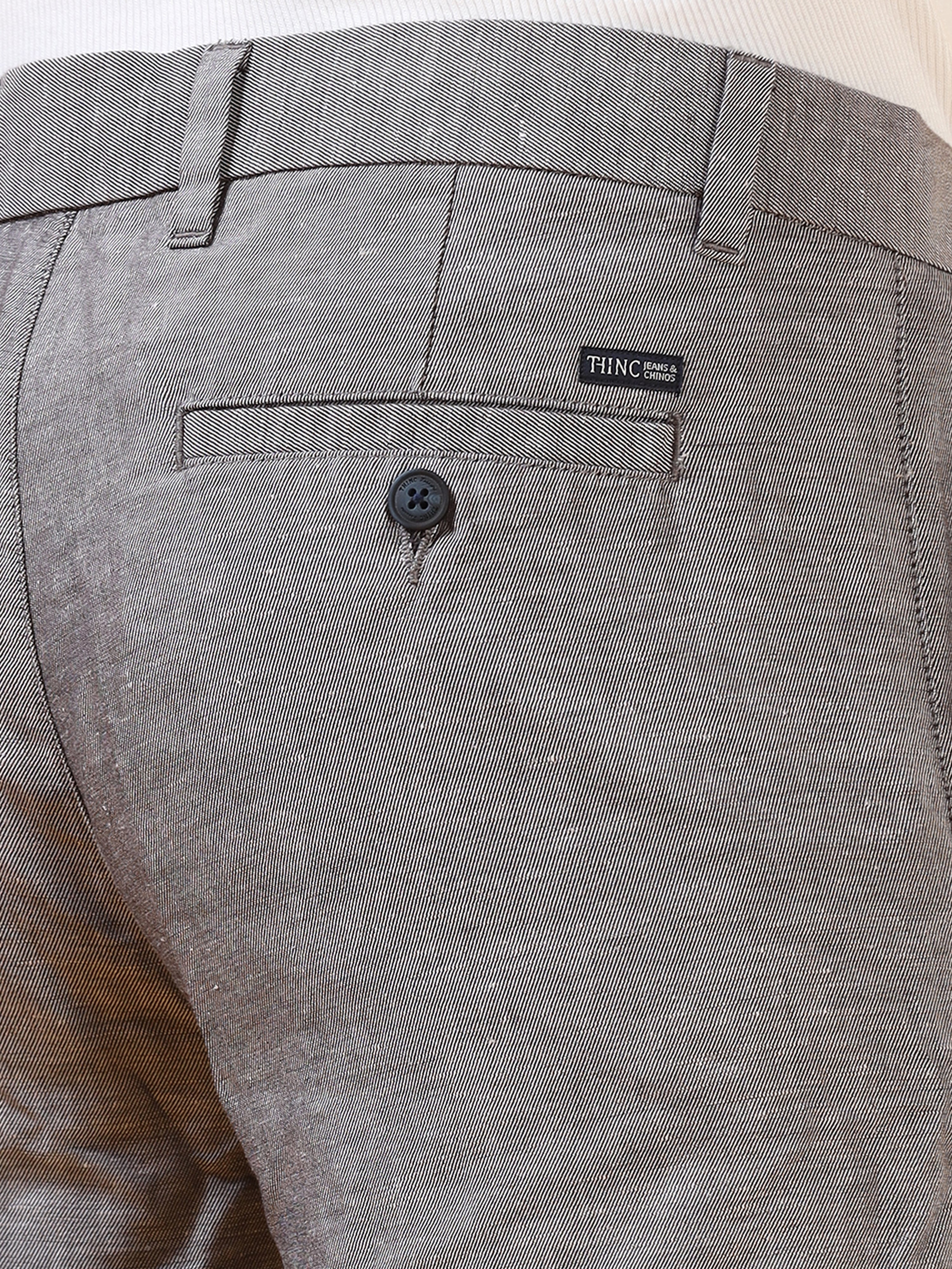 Shadow Grey Linen Pant