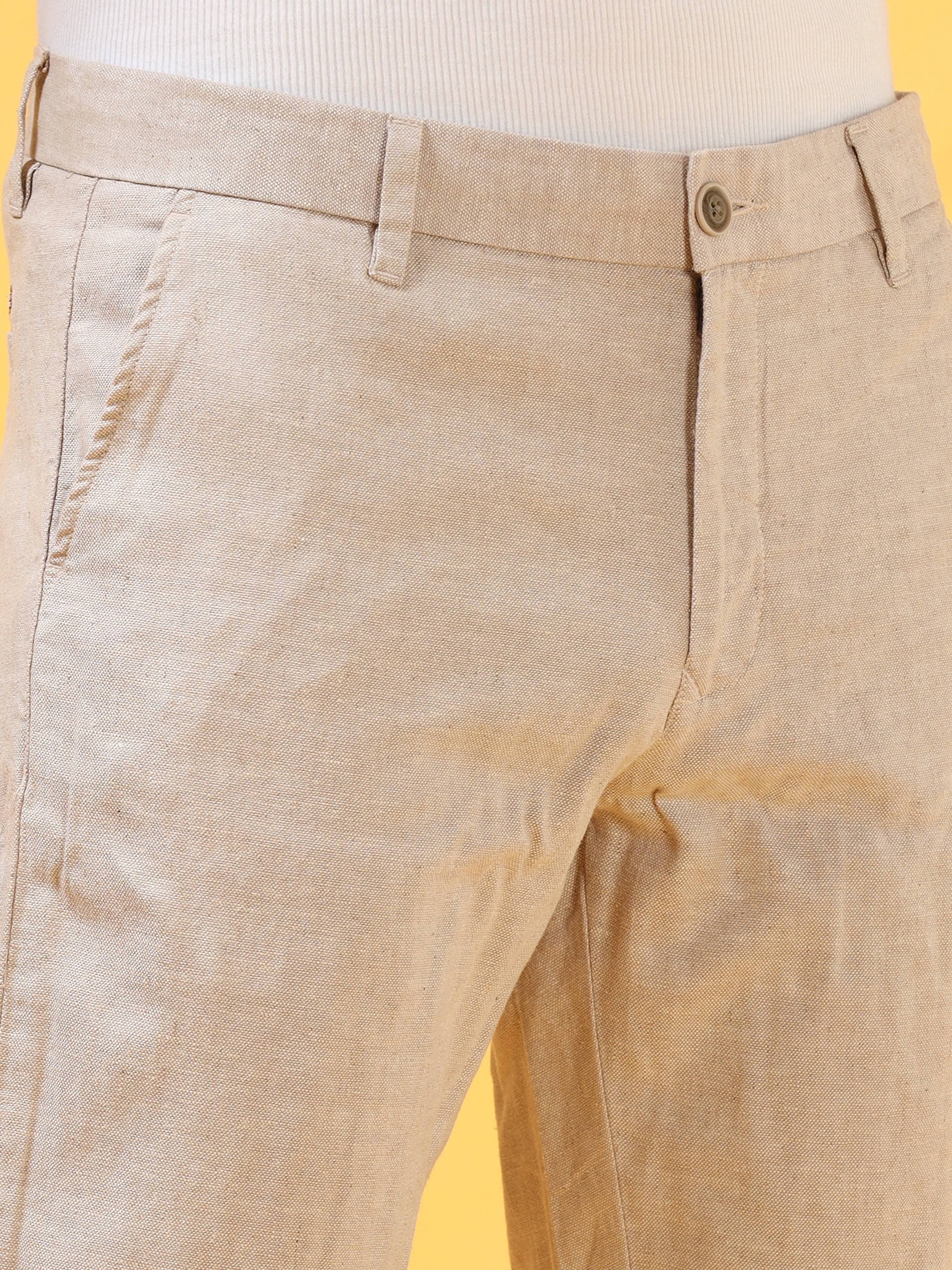 Classic Beige Linen Pant