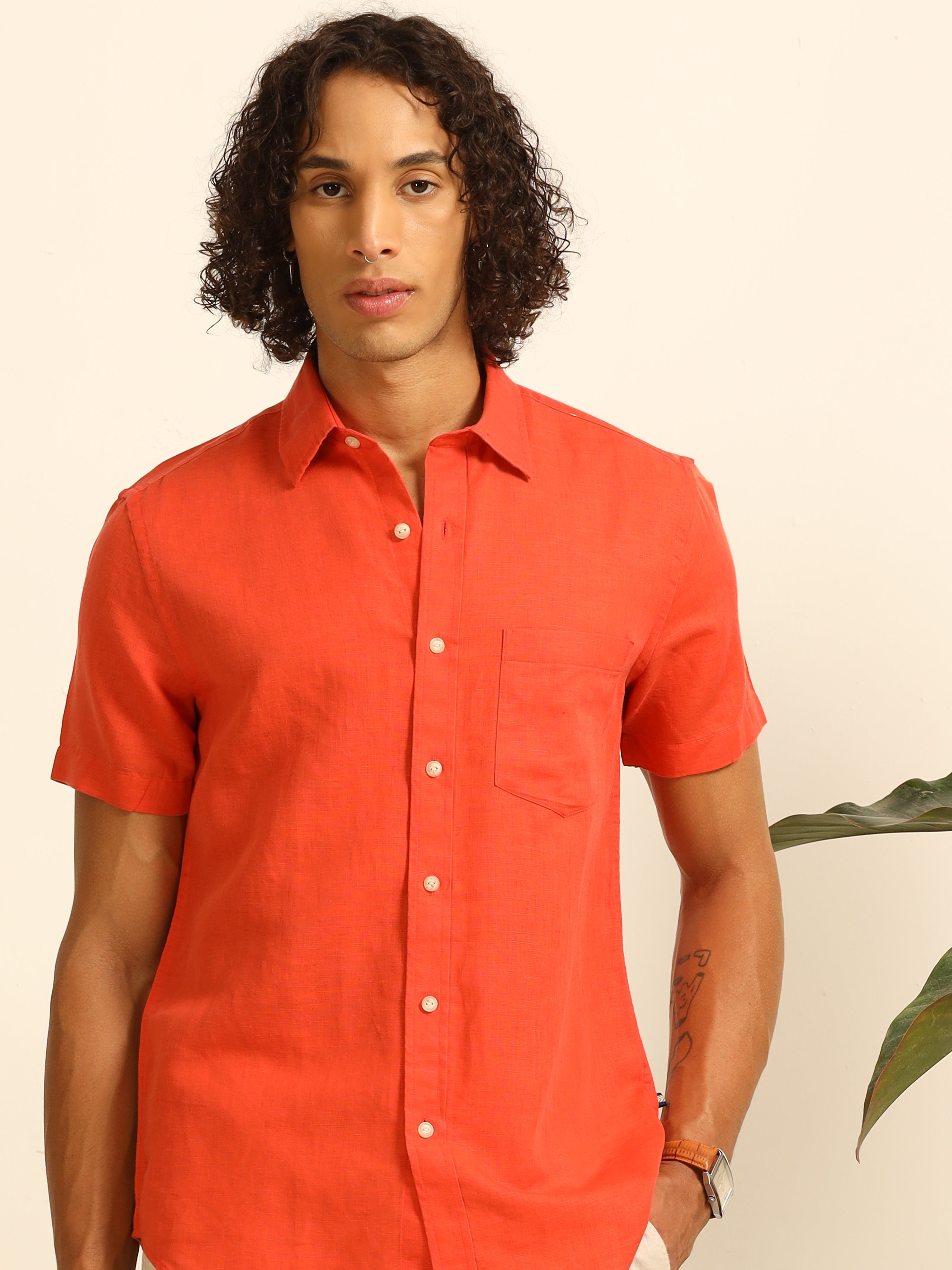 Autumn Ember  55% linen shirt