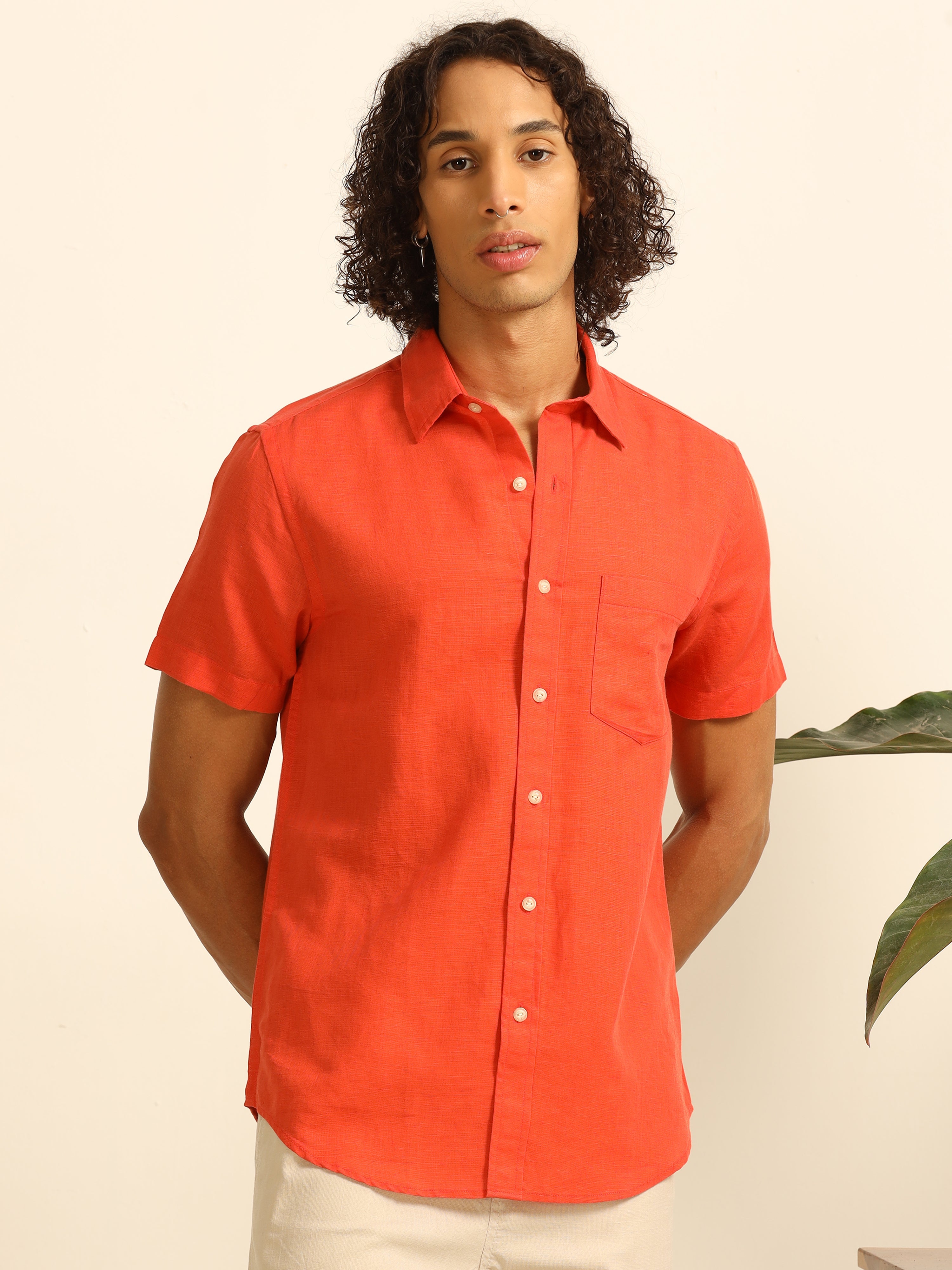 Autumn Ember  55% linen shirt