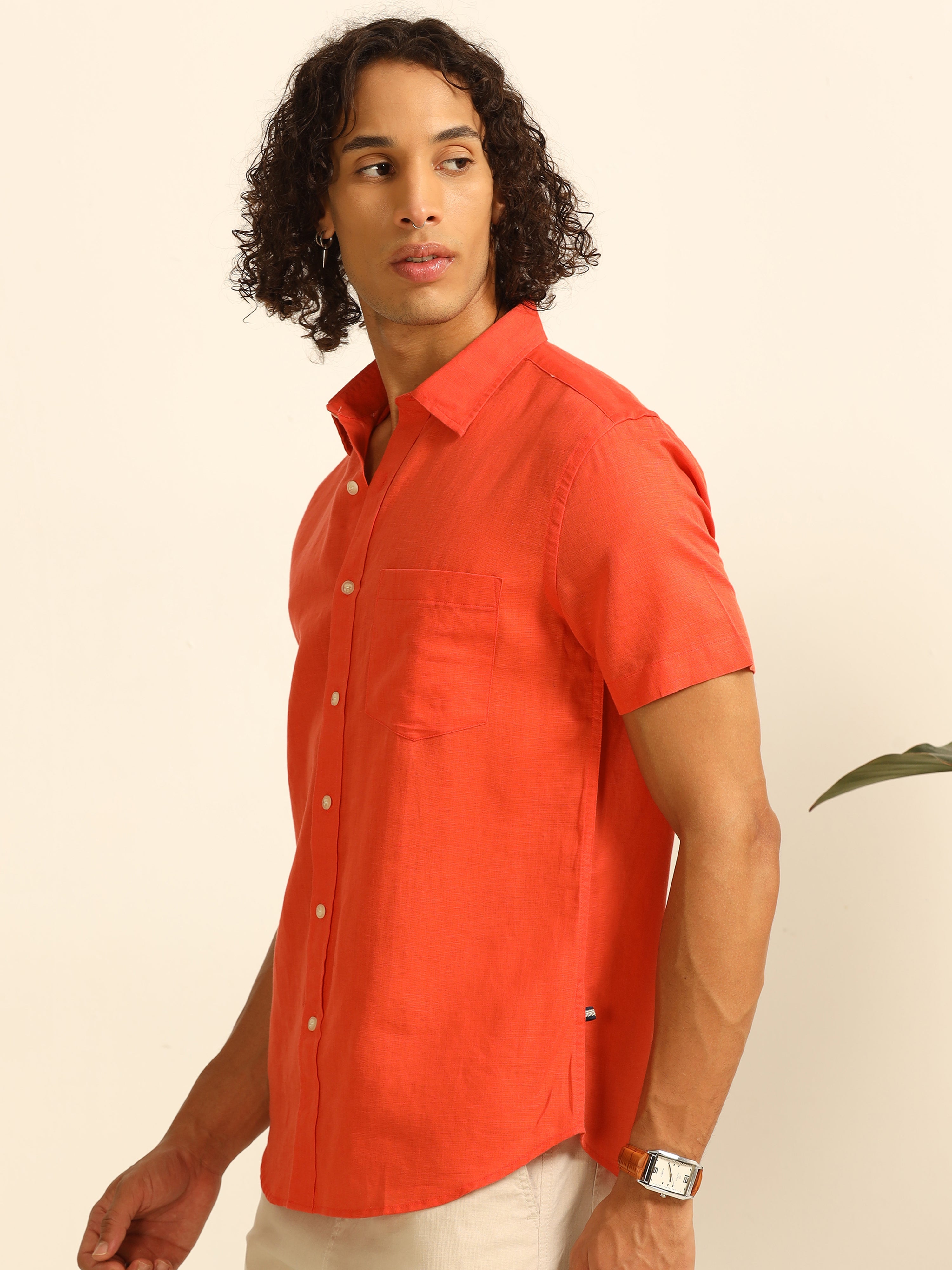 Autumn Ember  55% linen shirt