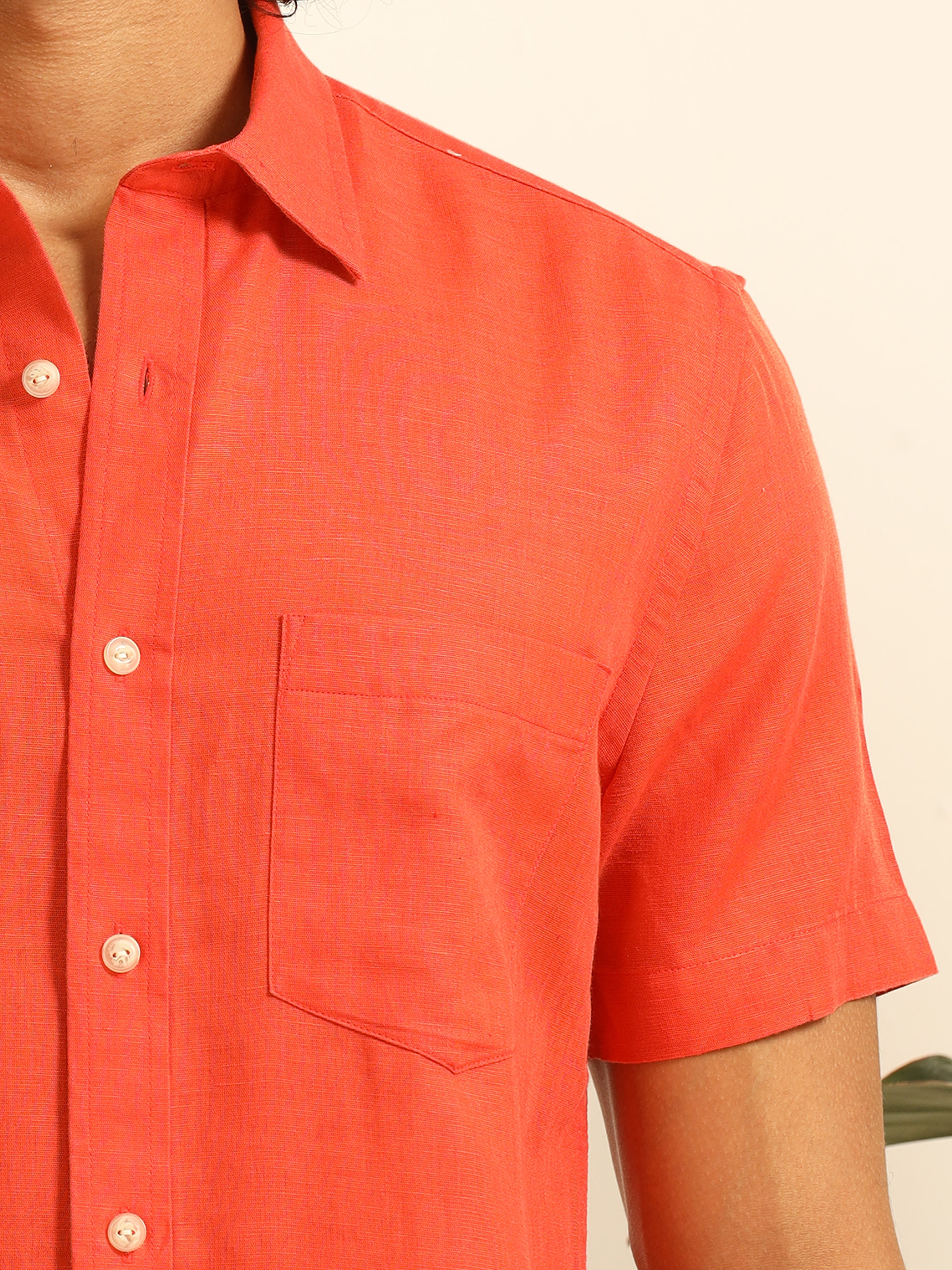 Autumn Ember  55% linen shirt