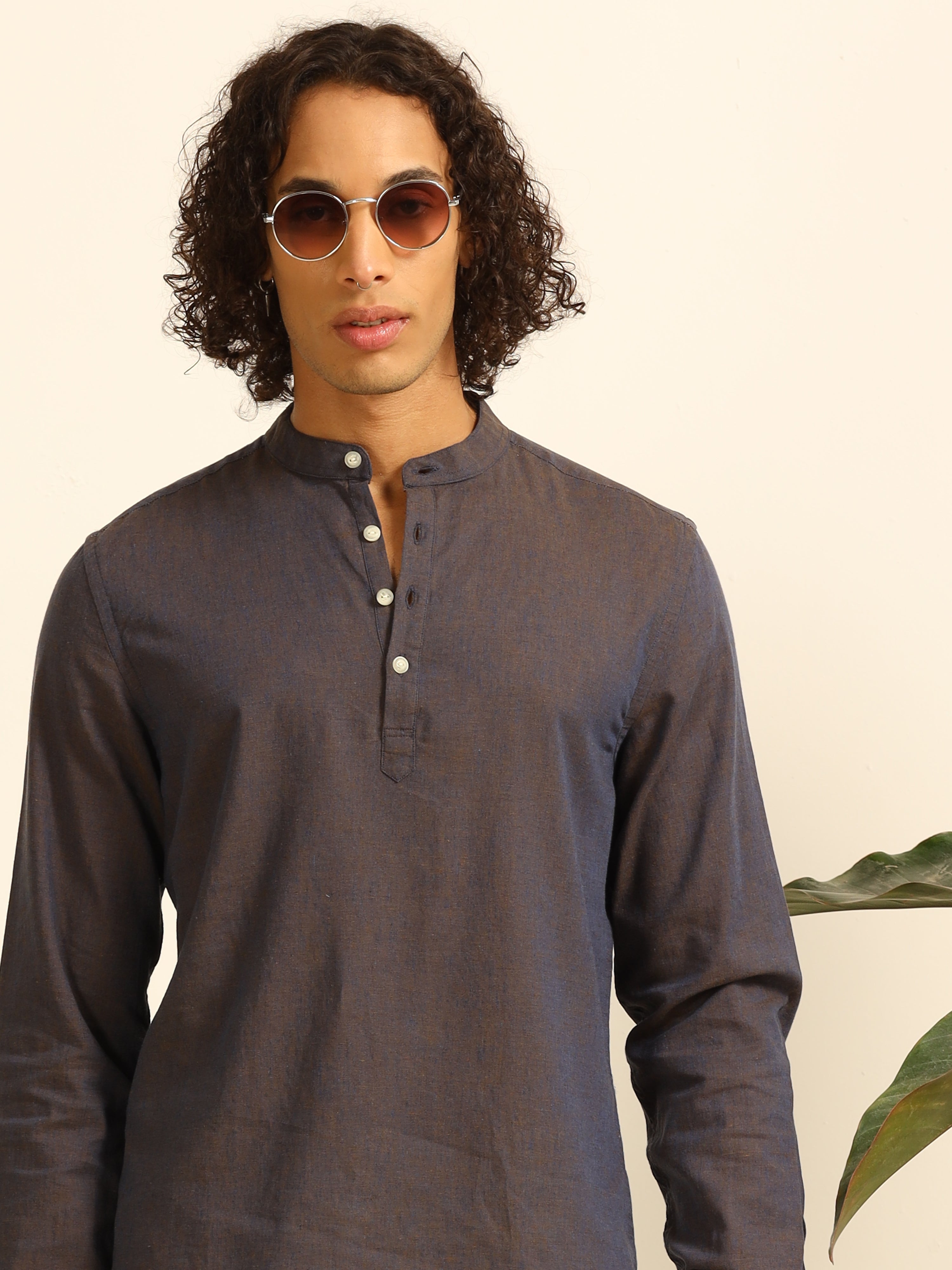 Violet Dreams 55% linen shirt