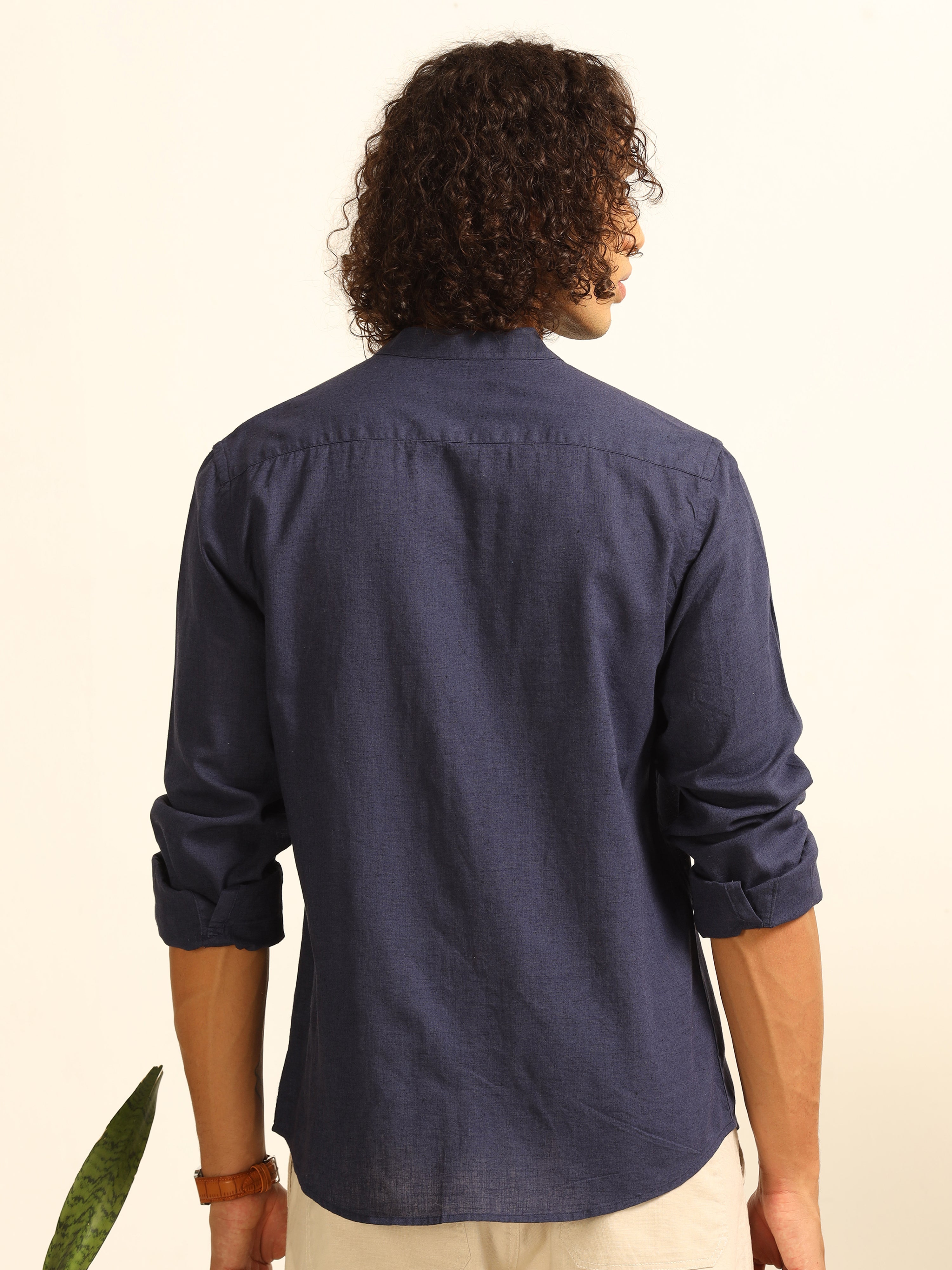 Cobalt Dream 55% linen shirt