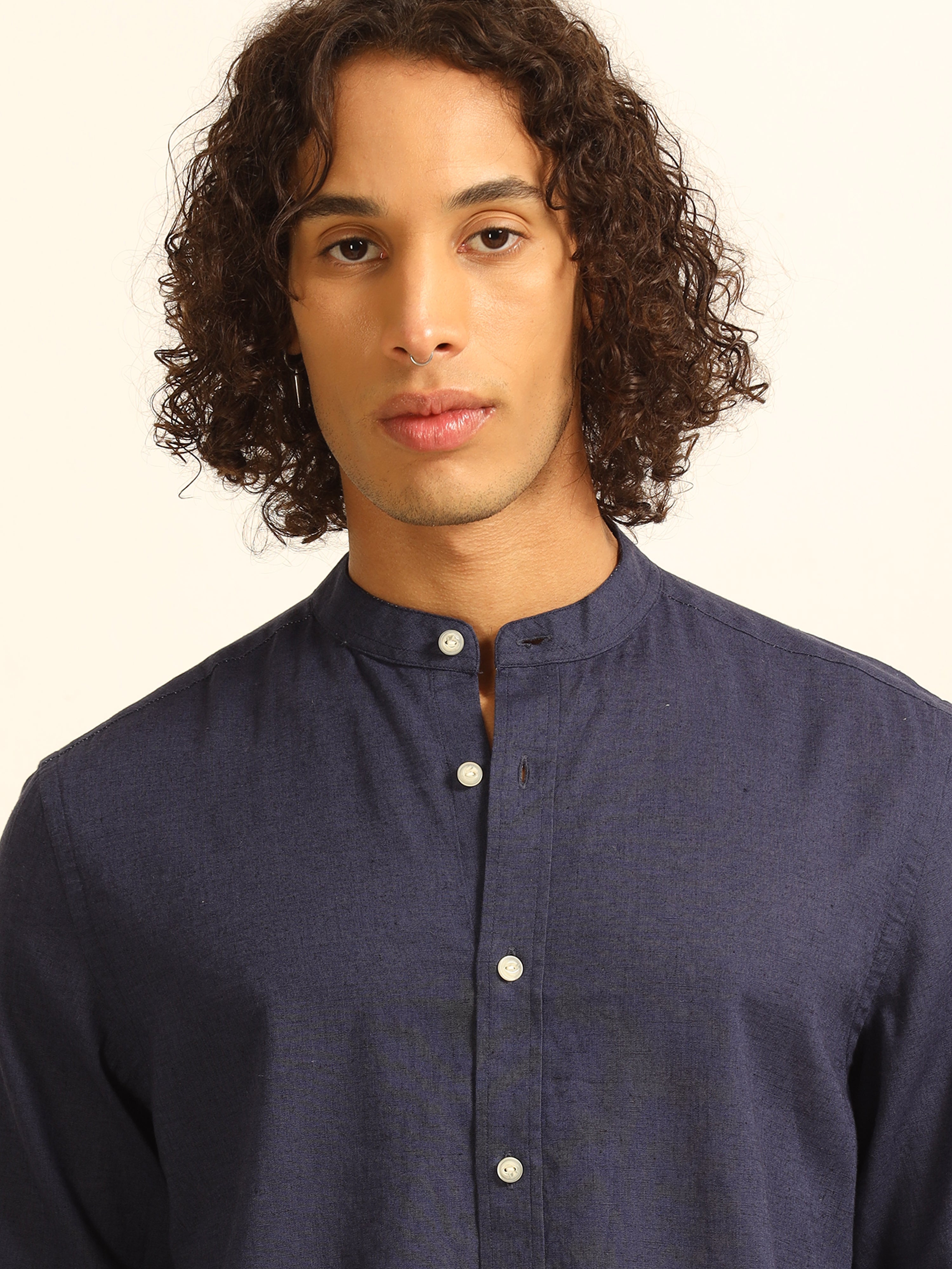 Cobalt Dream 55% linen shirt