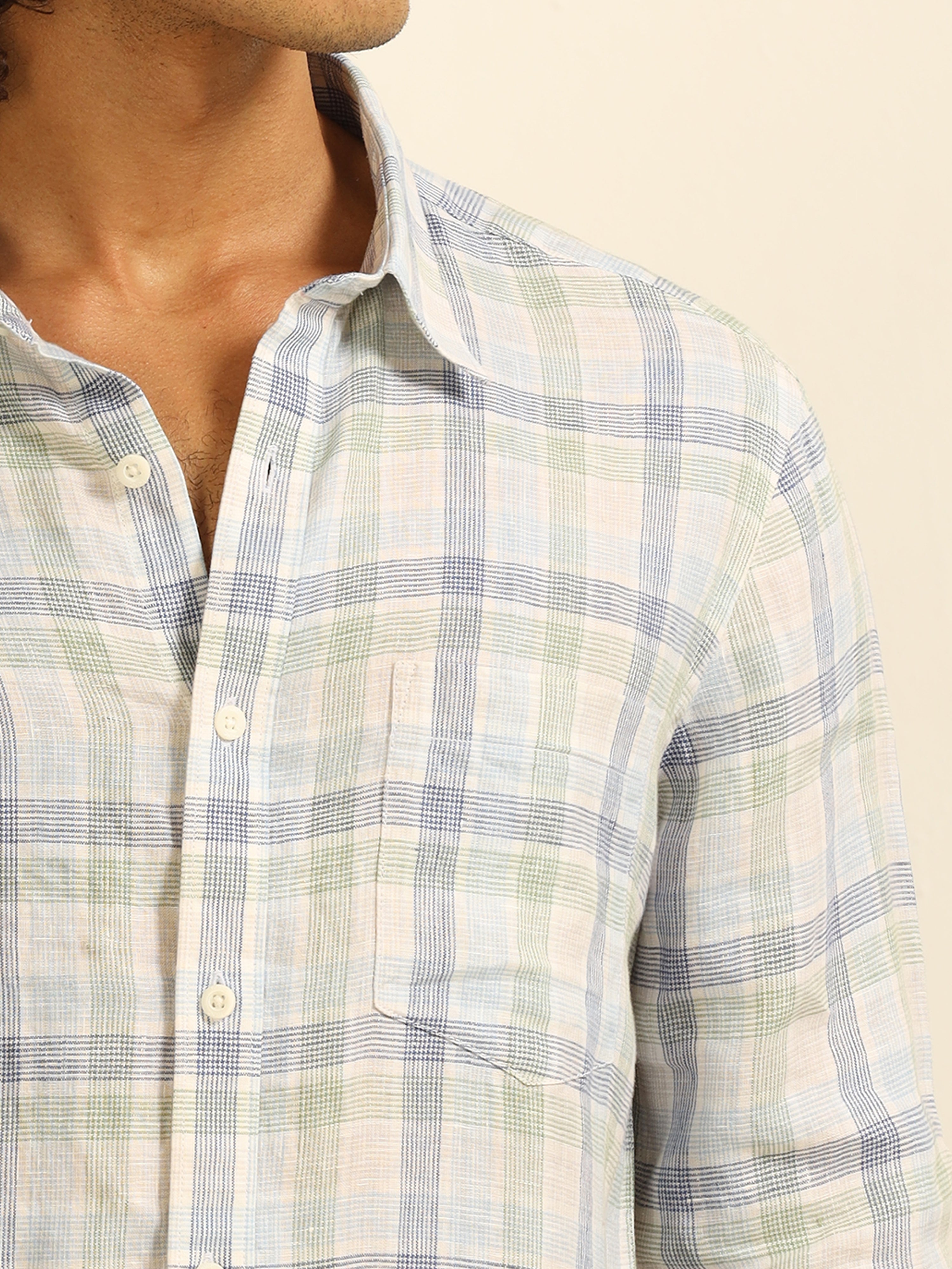 Cloud line 100% linen shirt