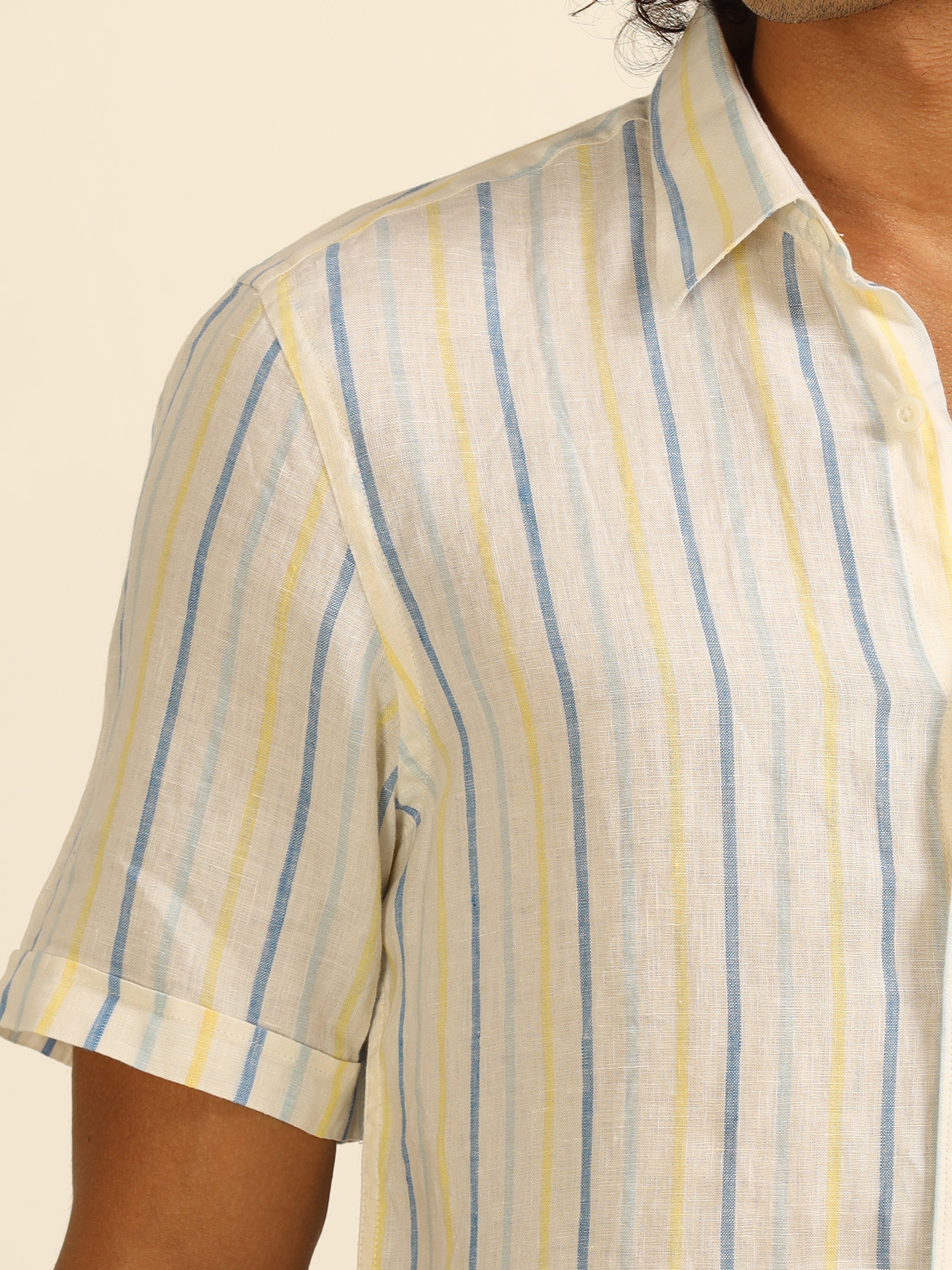 Chic Stripes 100% linen shirts