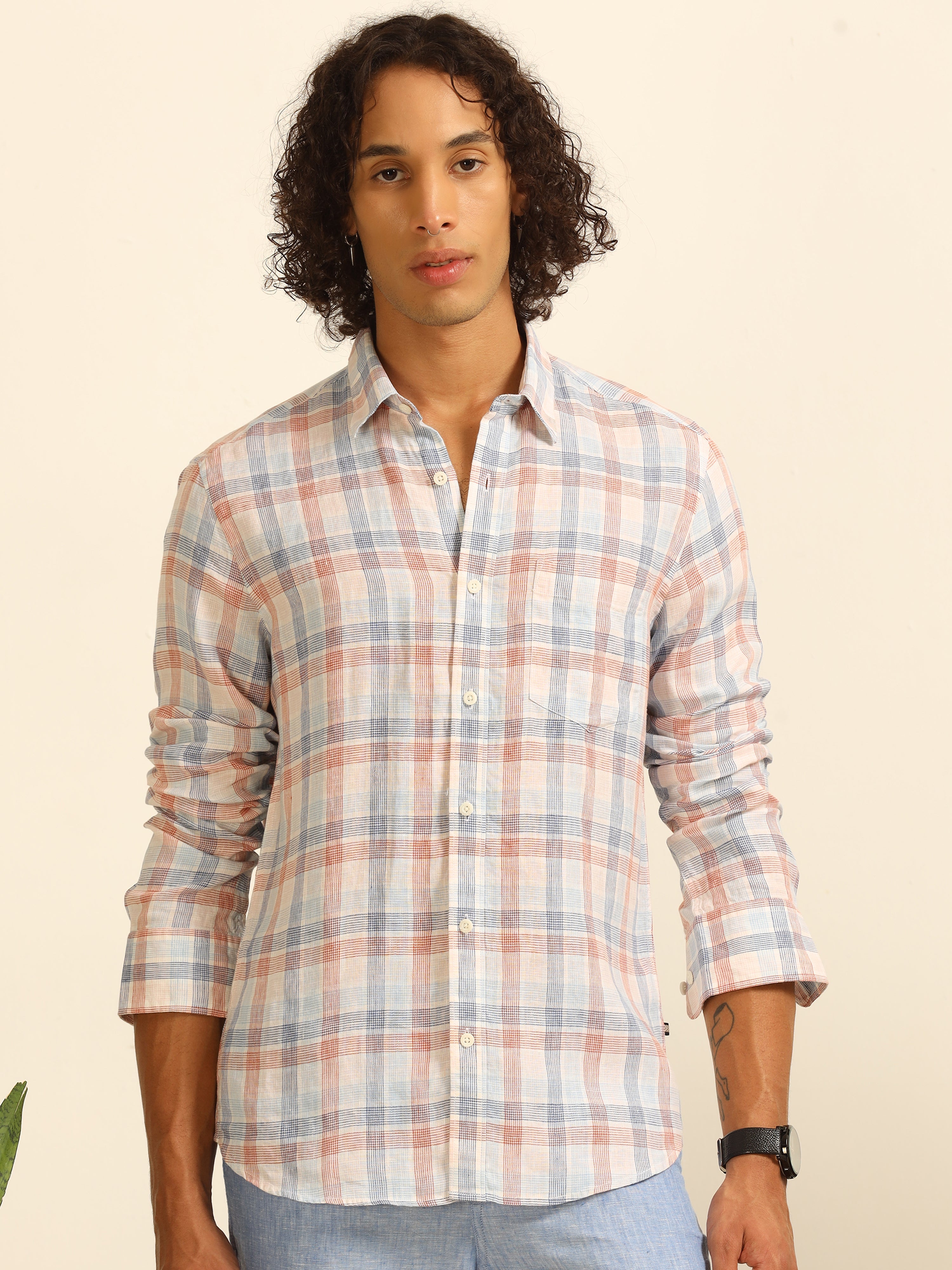 White Horizon 100% linen shirt