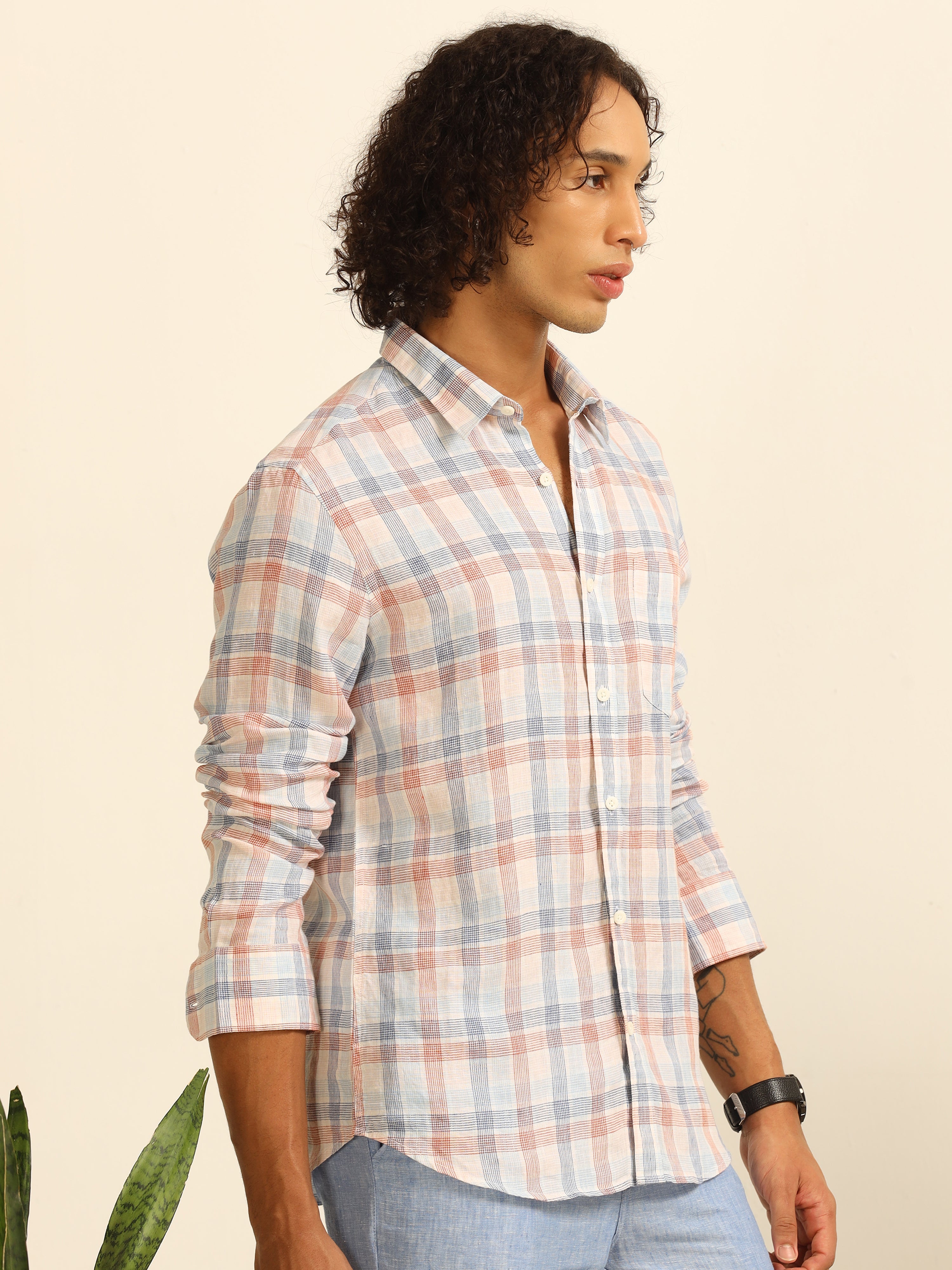 White Horizon 100% linen shirt