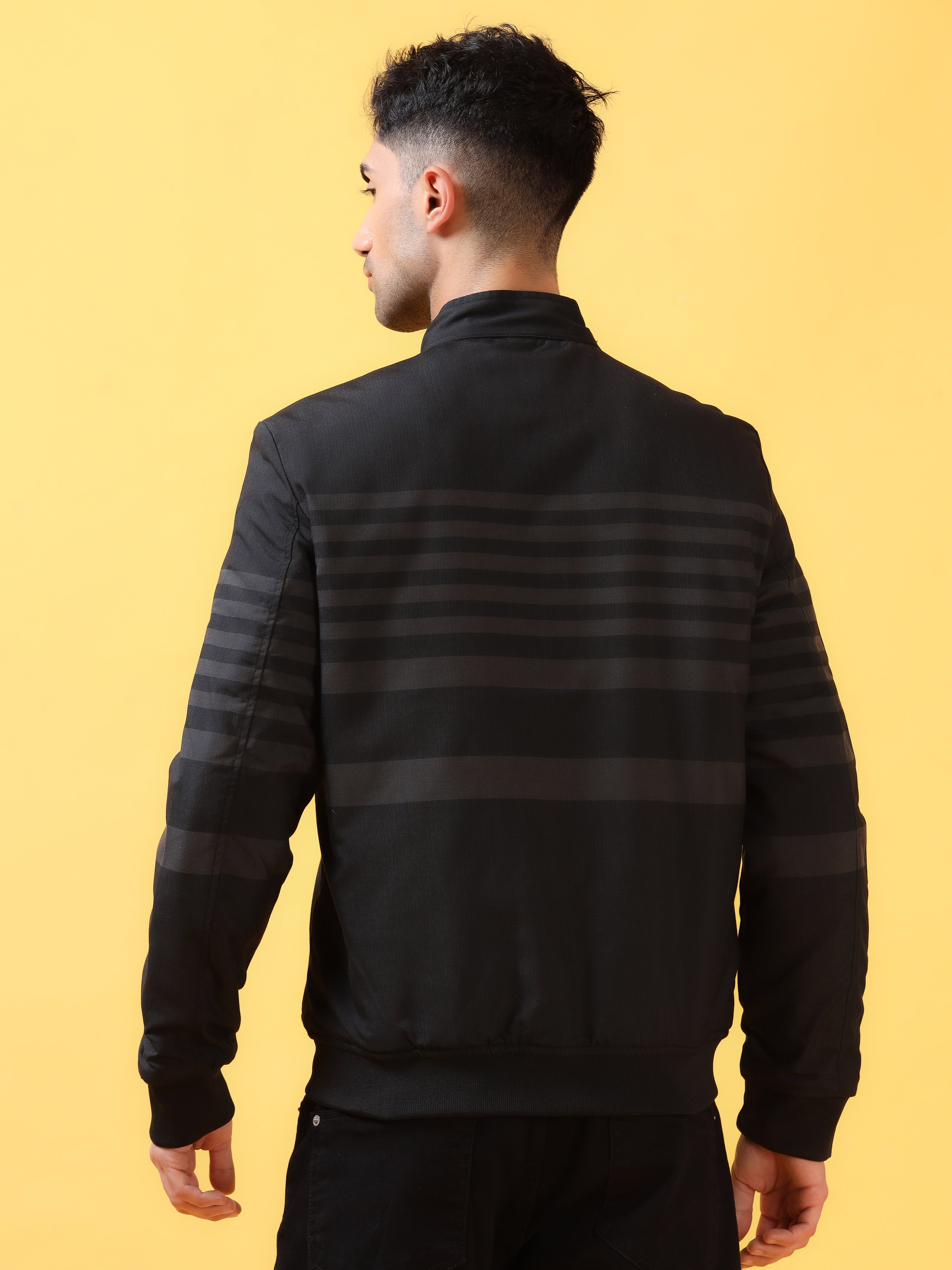 Darkwave Stripe Bomber Jacket