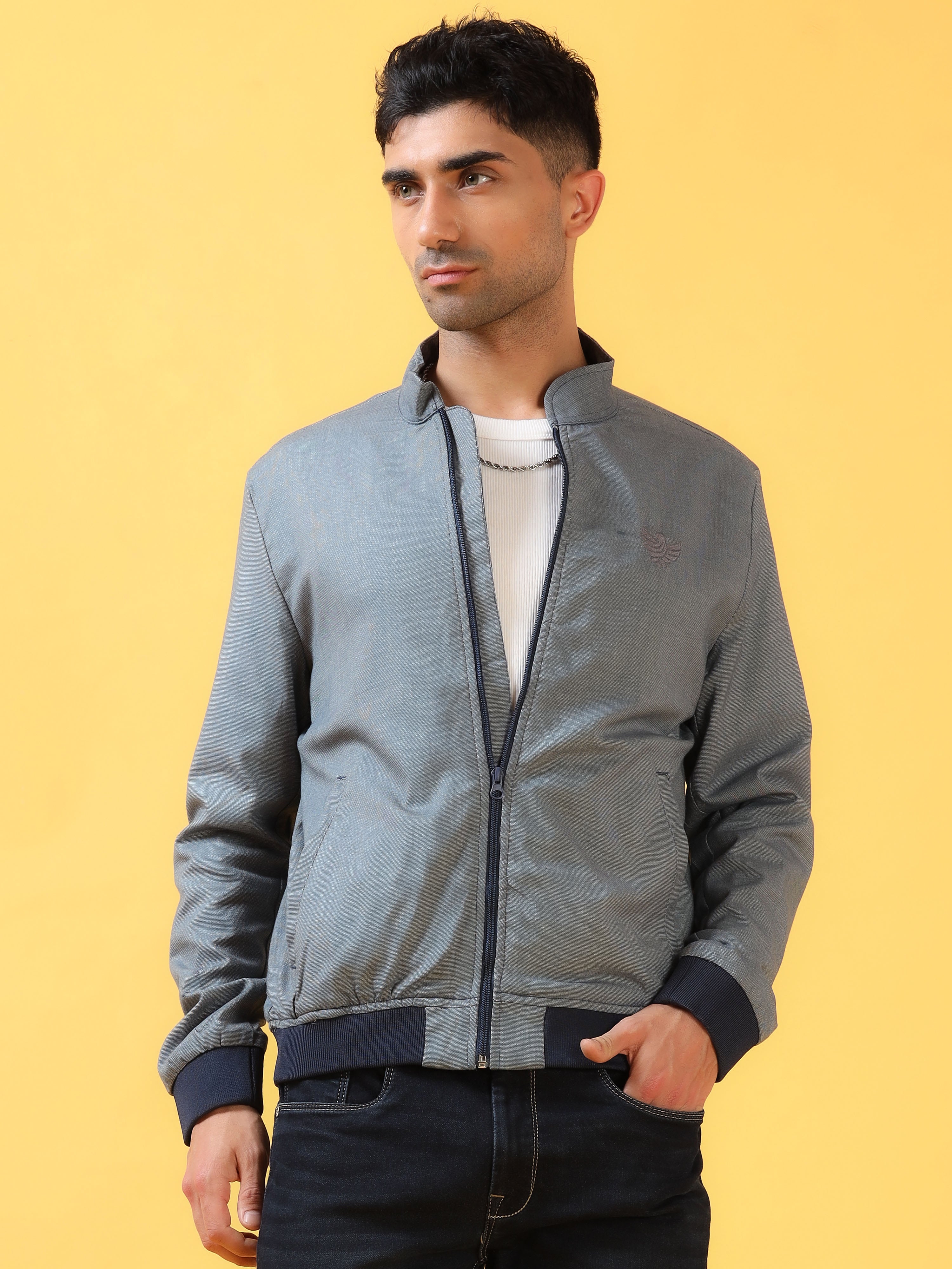 Dusty Grey Solid Bomber