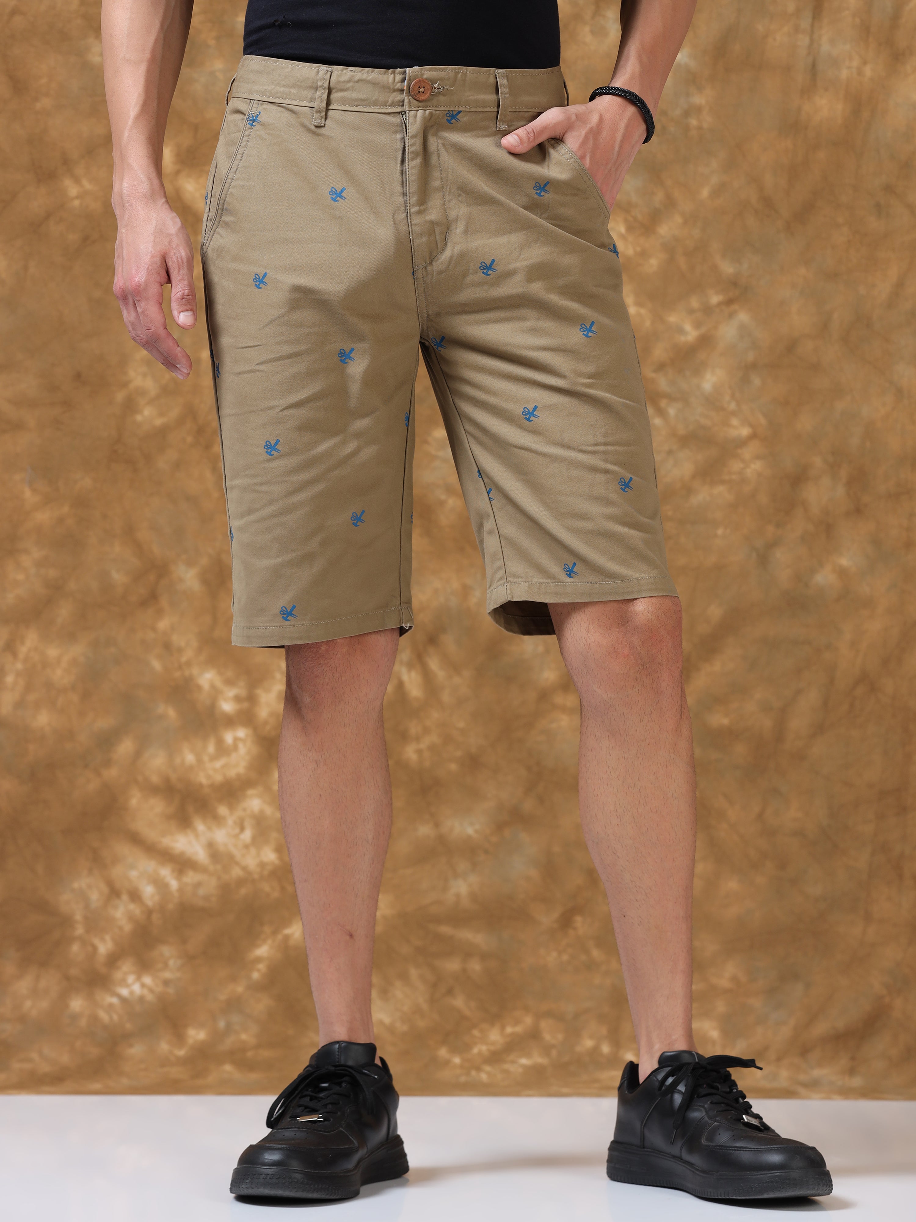 Sandy Serenade Cotton Shorts