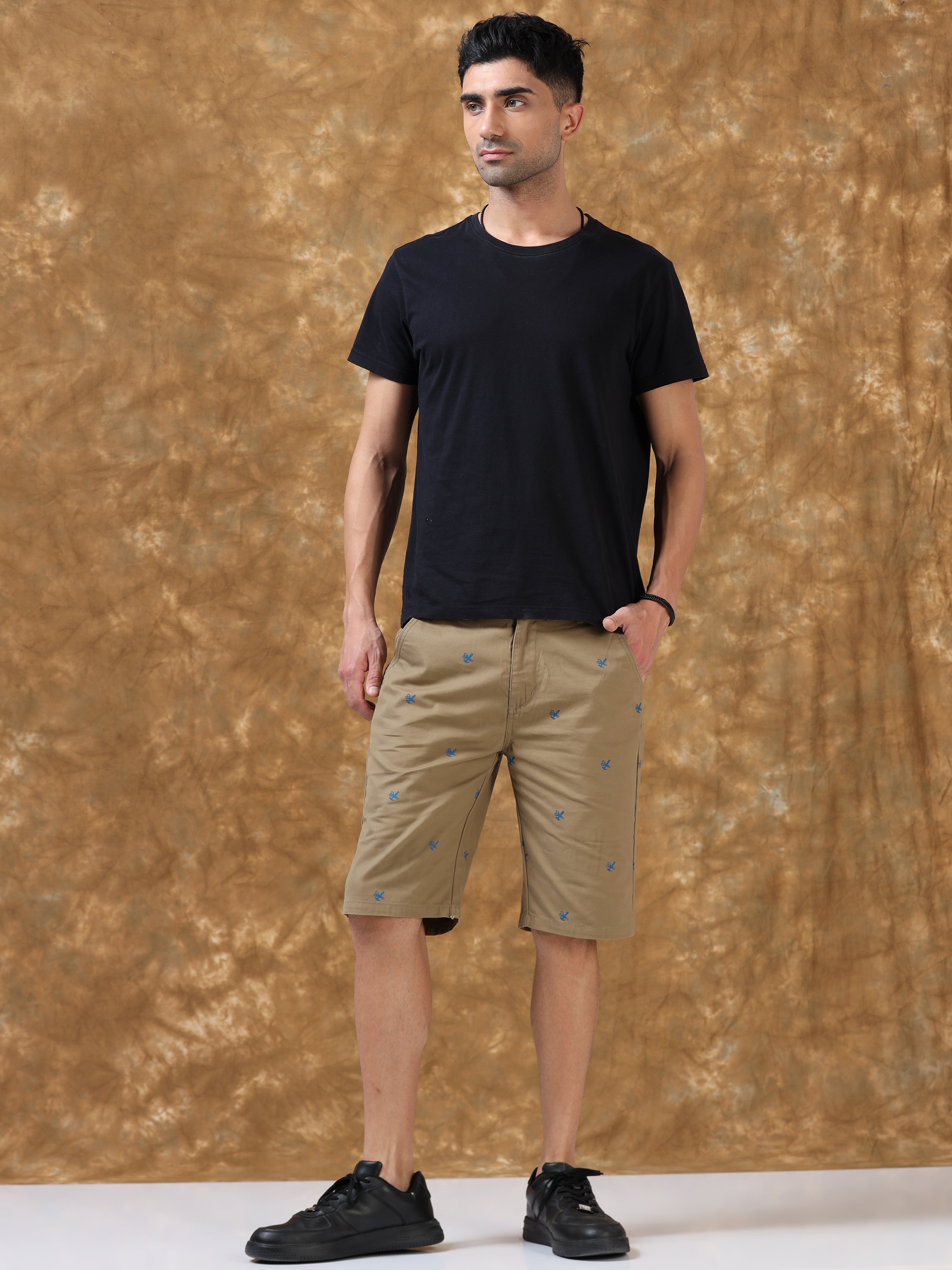 Sandy Serenade Cotton Shorts