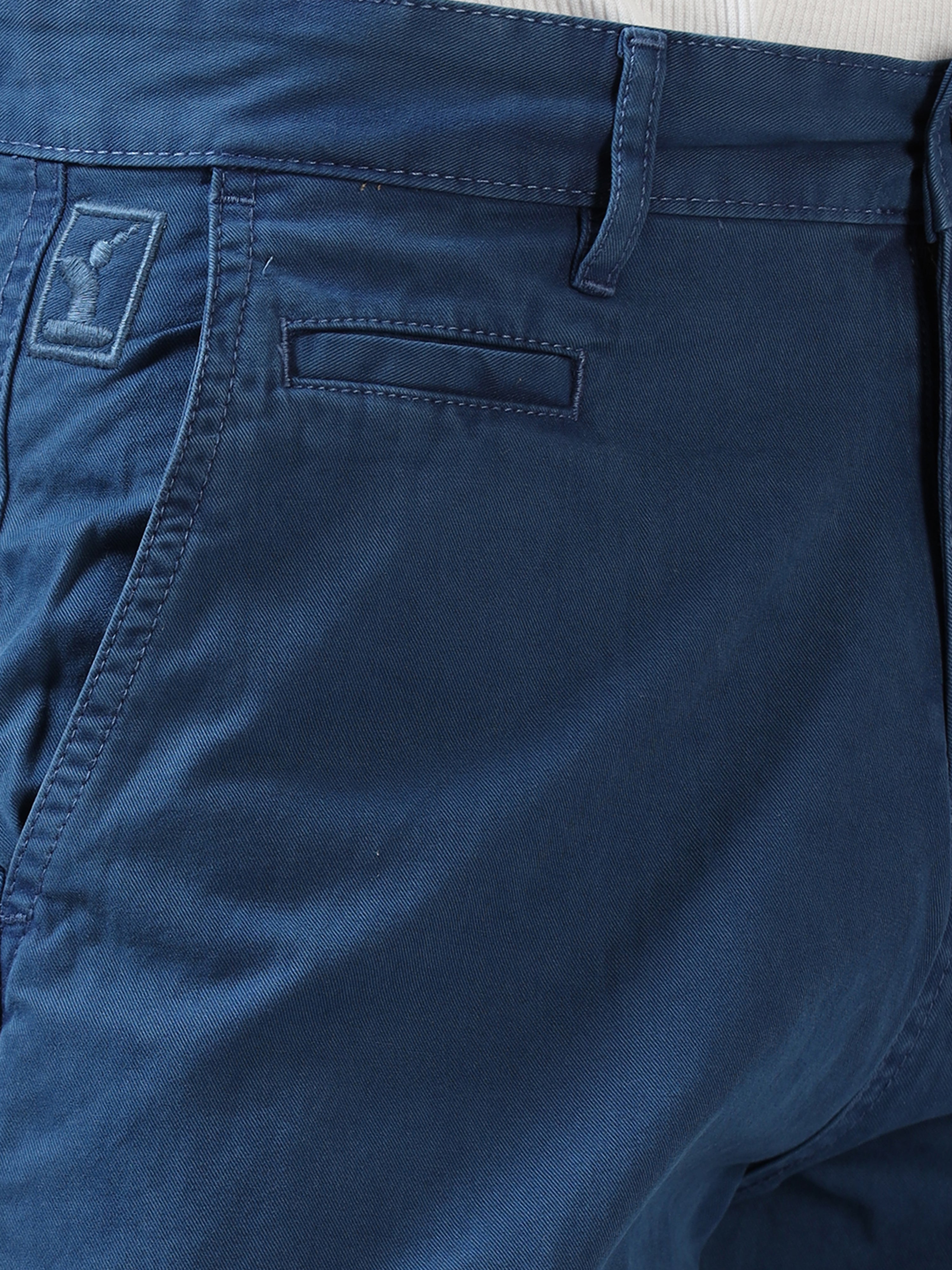 Cool Blue Cotton Shorts