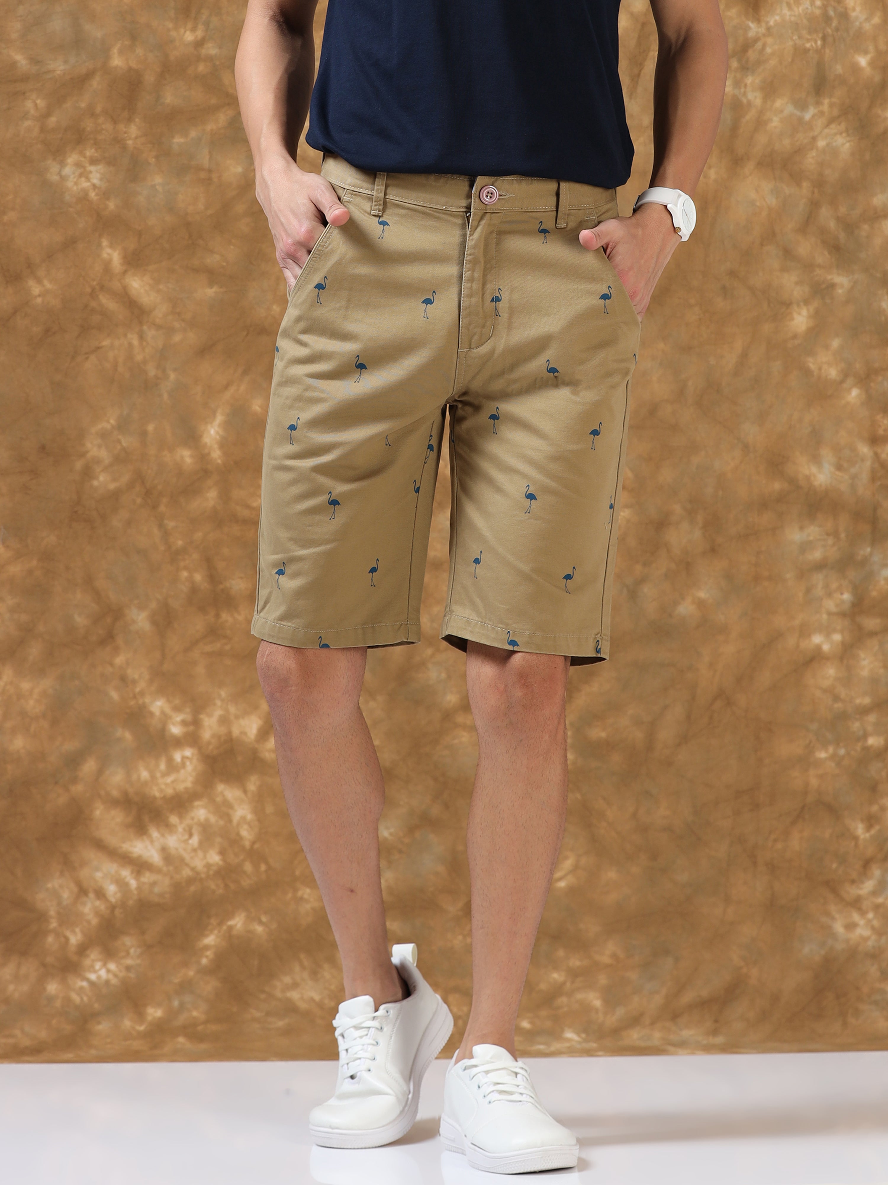 Chic and Breezy Khaki Shorts