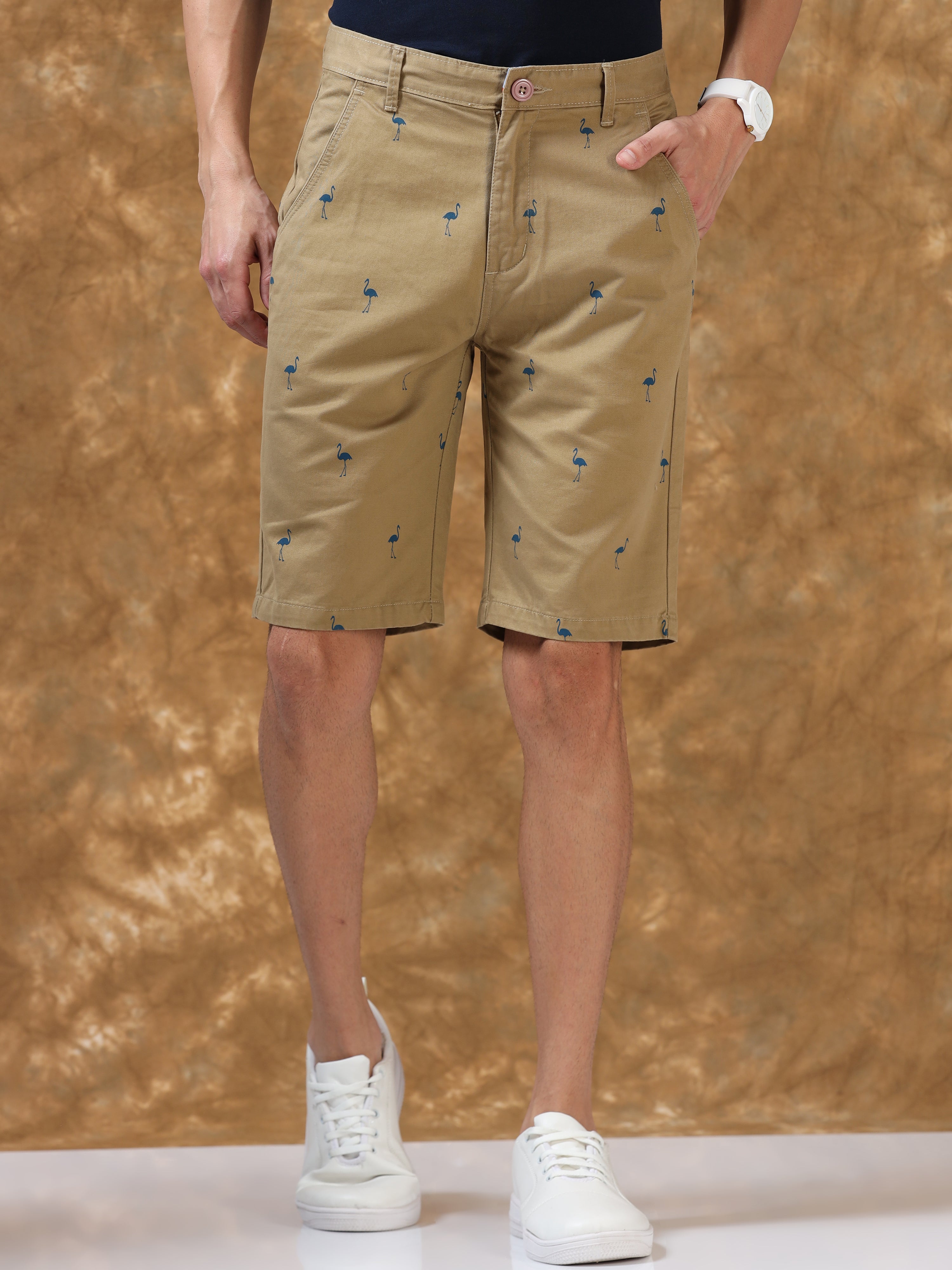 Chic and Breezy Khaki Shorts