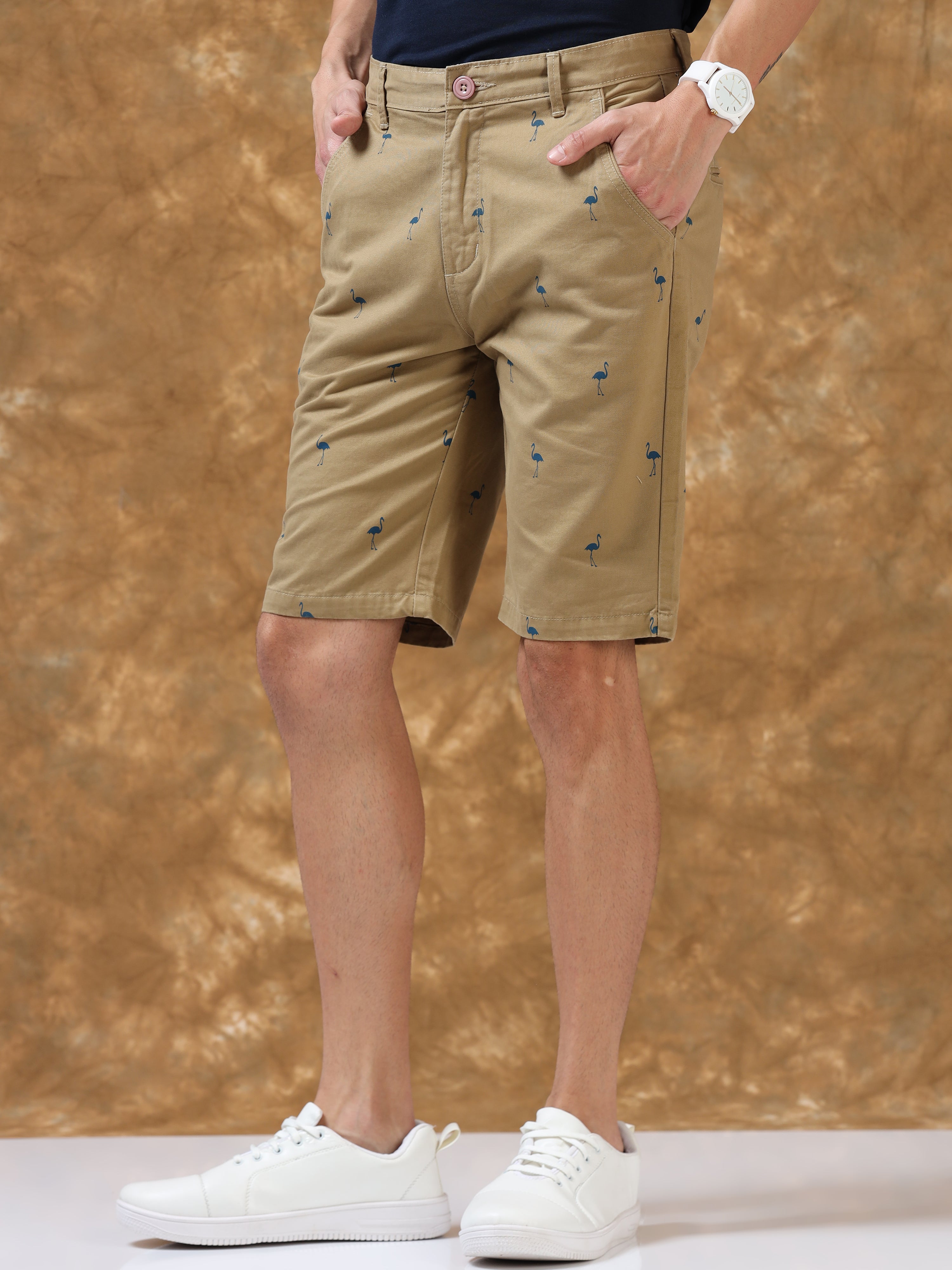 Chic and Breezy Khaki Shorts