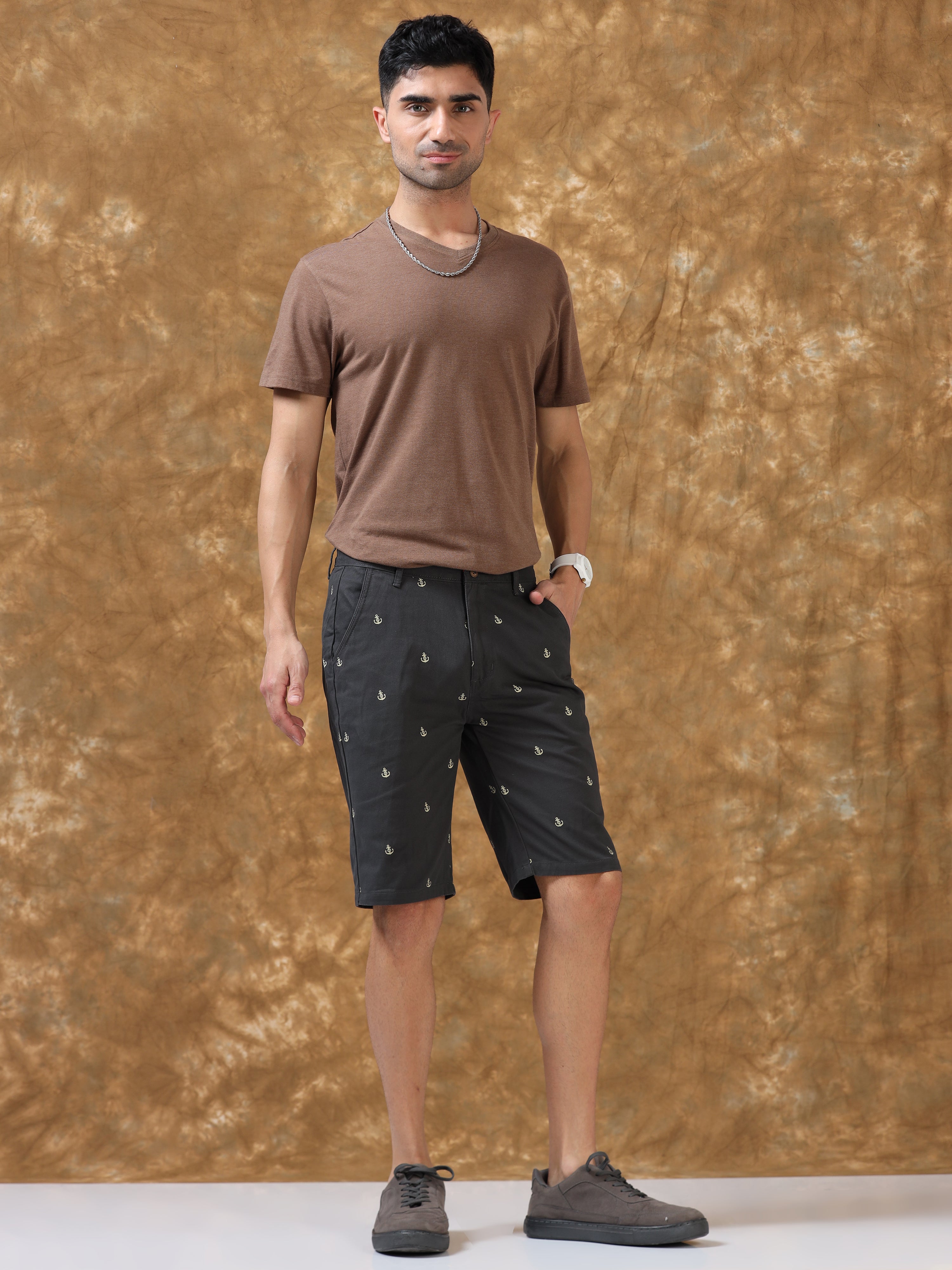 Cool Indigo Cotton Shorts