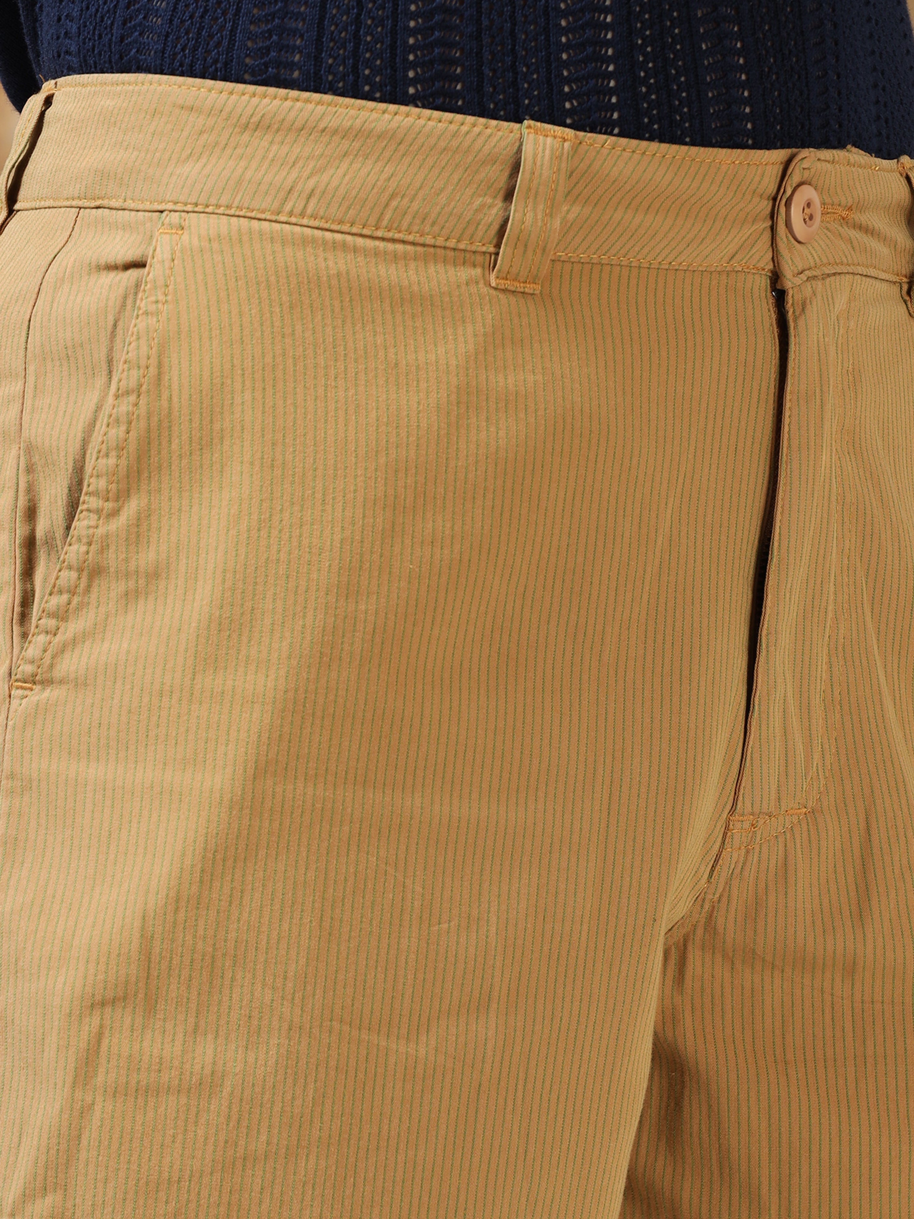 Light Brown Cotton Shorts