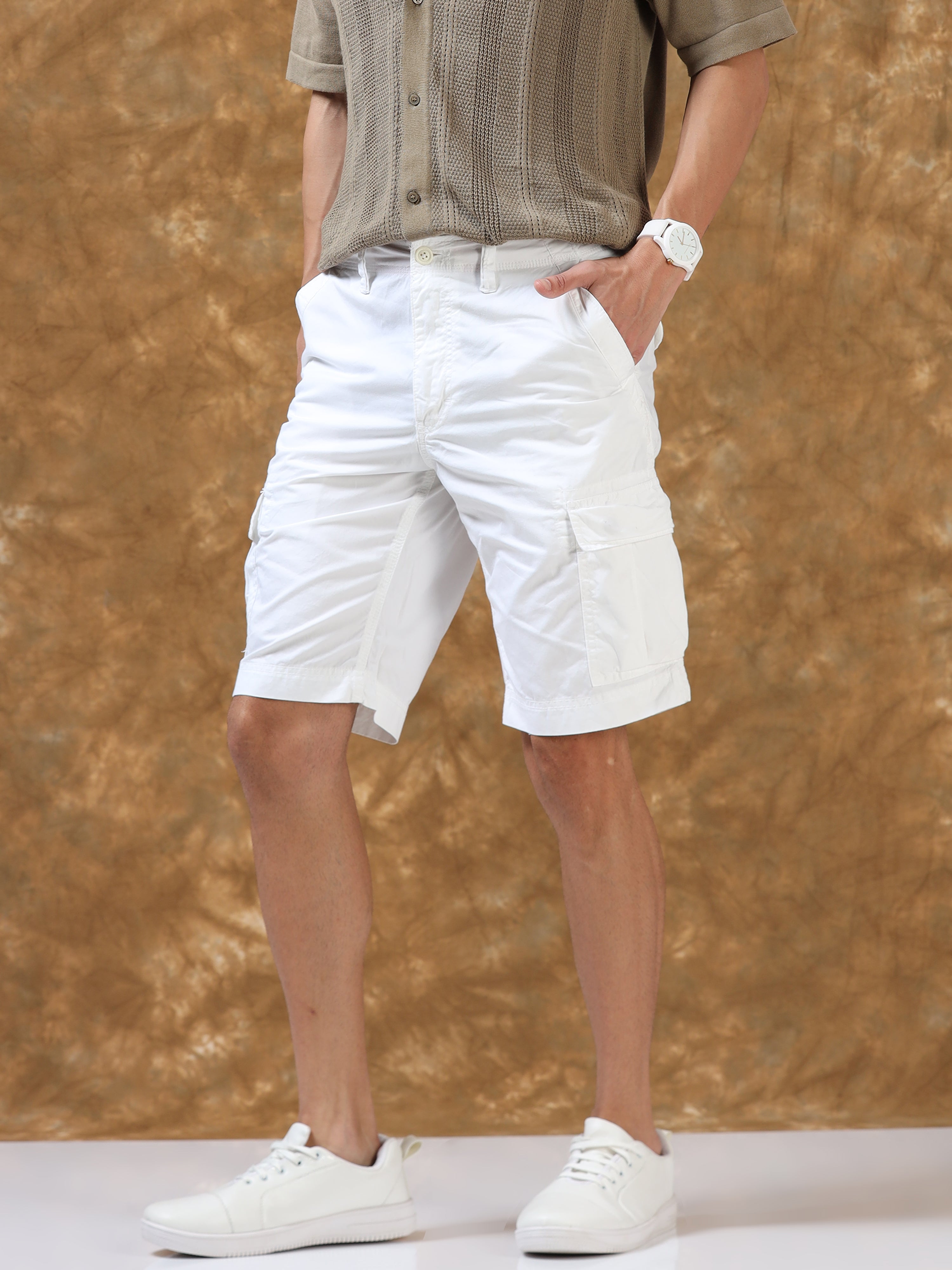 Ivory Breeze Cotton Shorts