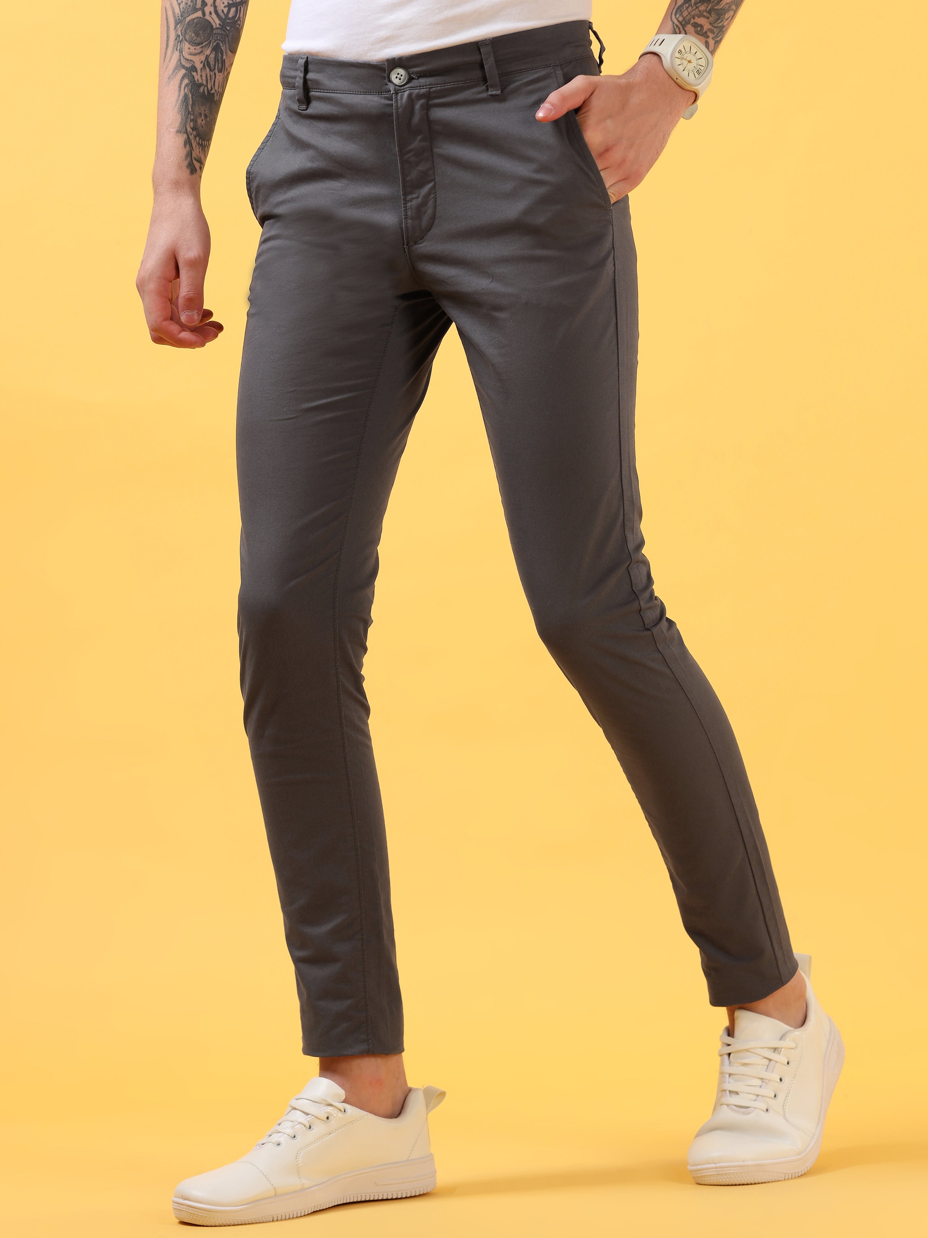 Ash Grey - All Day Trouser