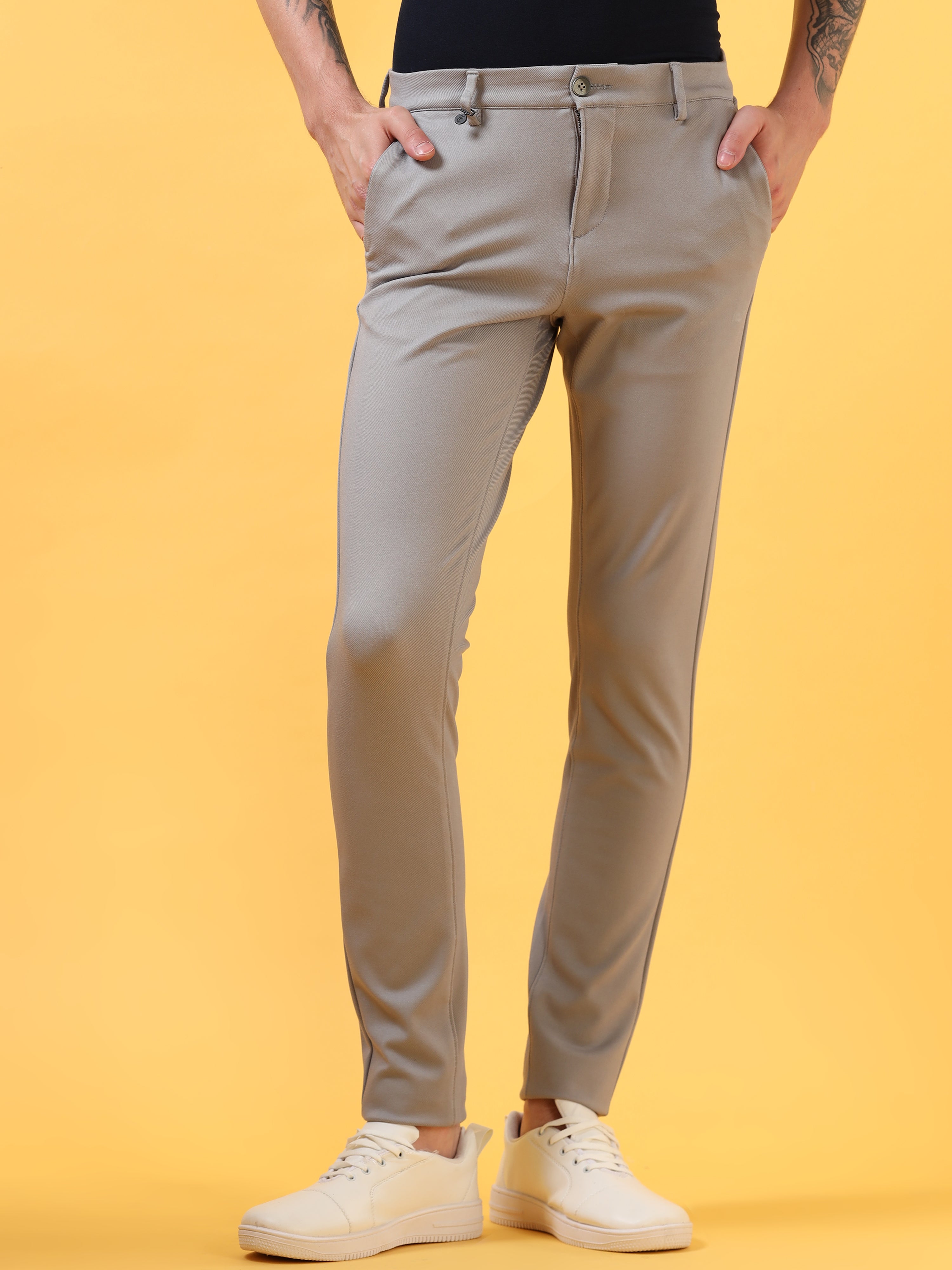 Solid Grey - All Day Trouser