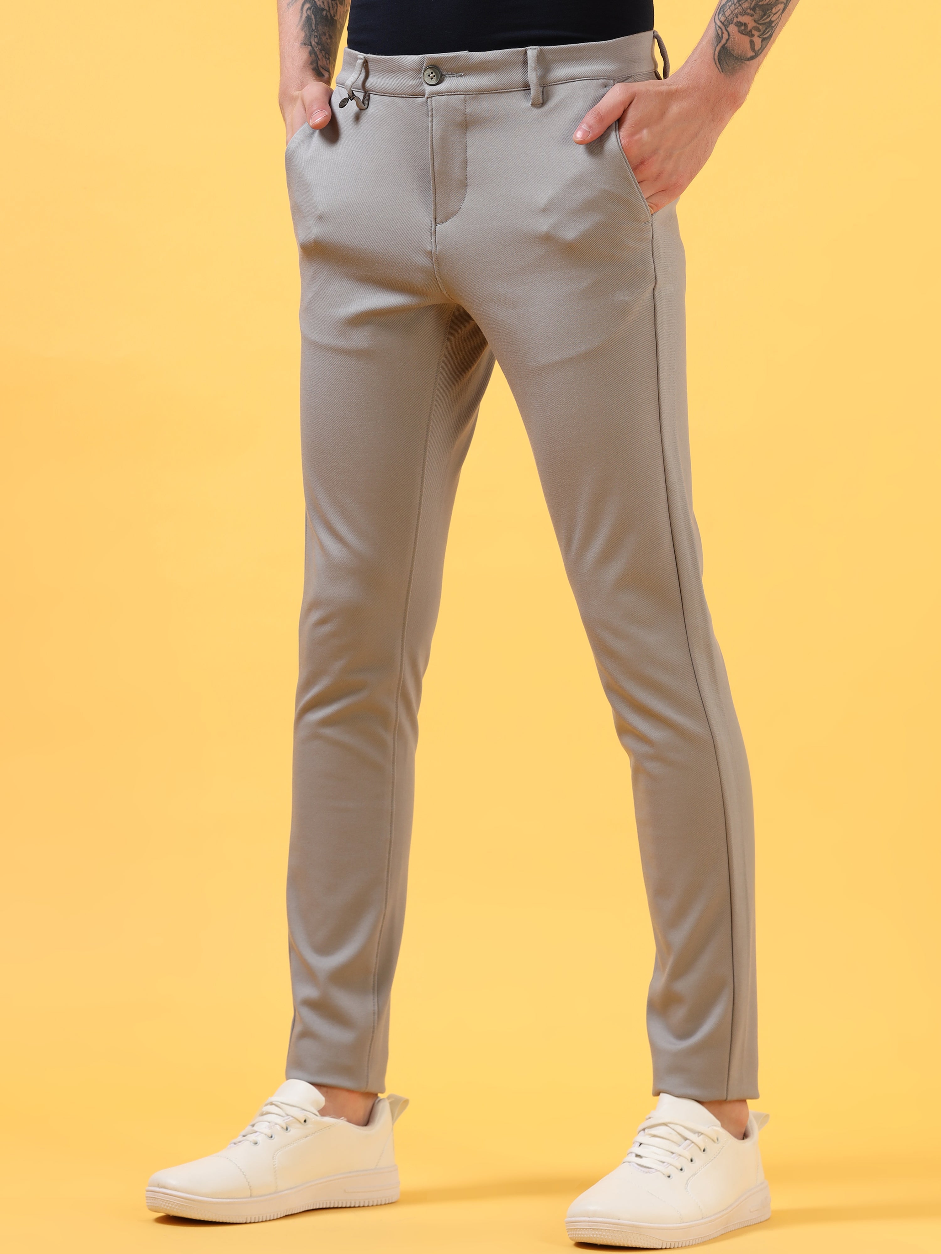 Solid Grey - All Day Trouser