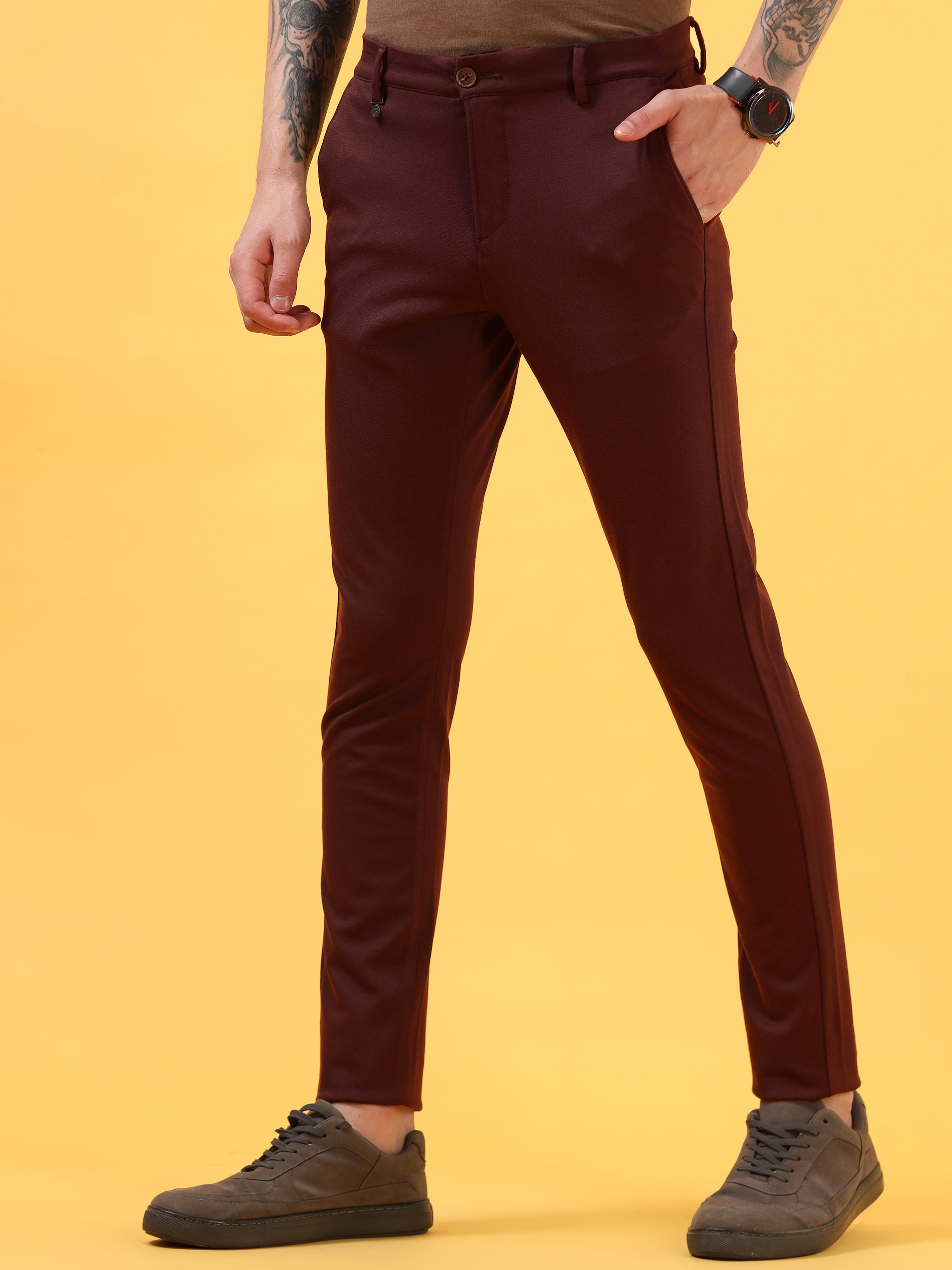 Plum -  All Day Trouser