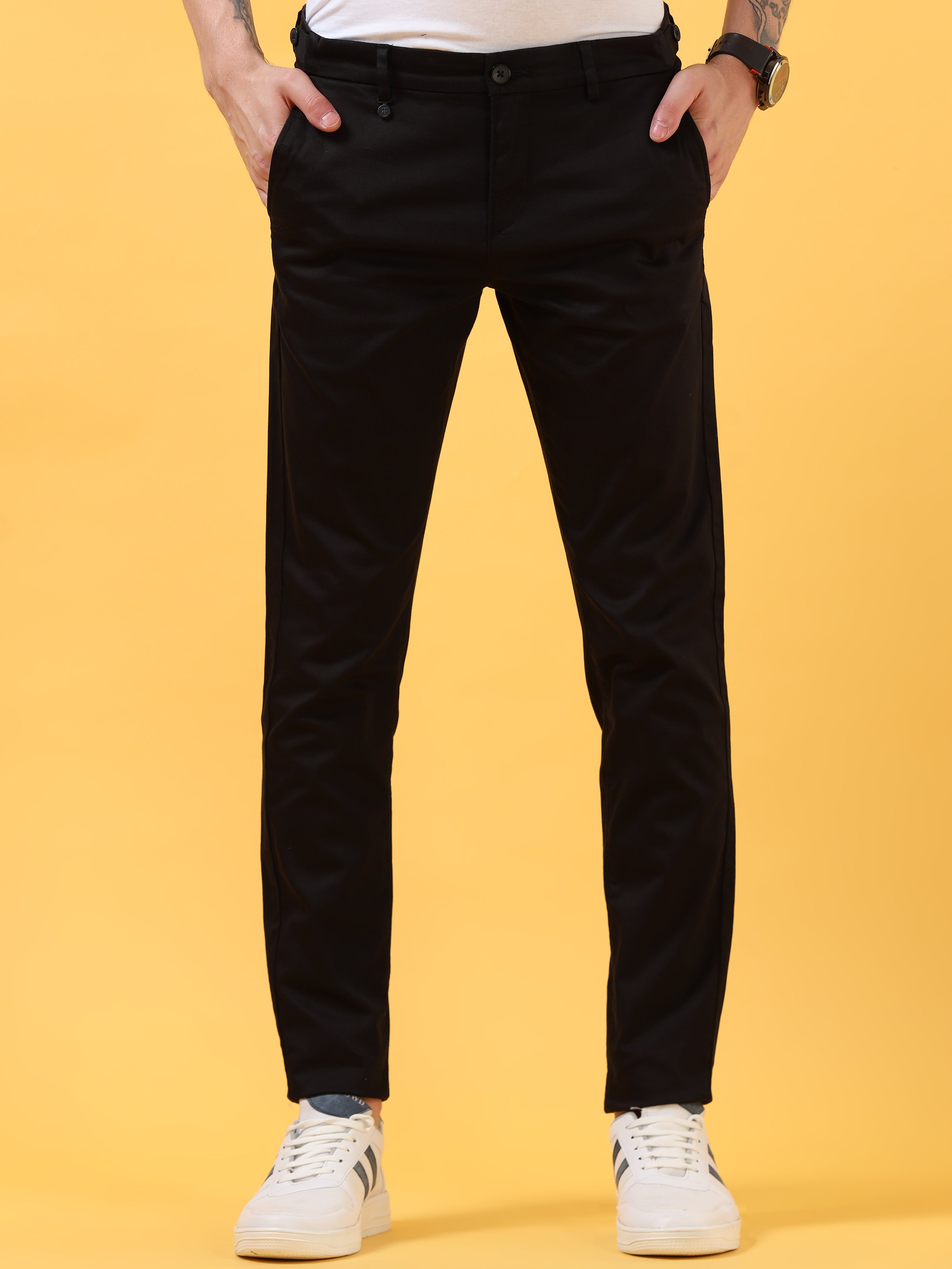 Charcoal Charm: Versatile Black Trouser