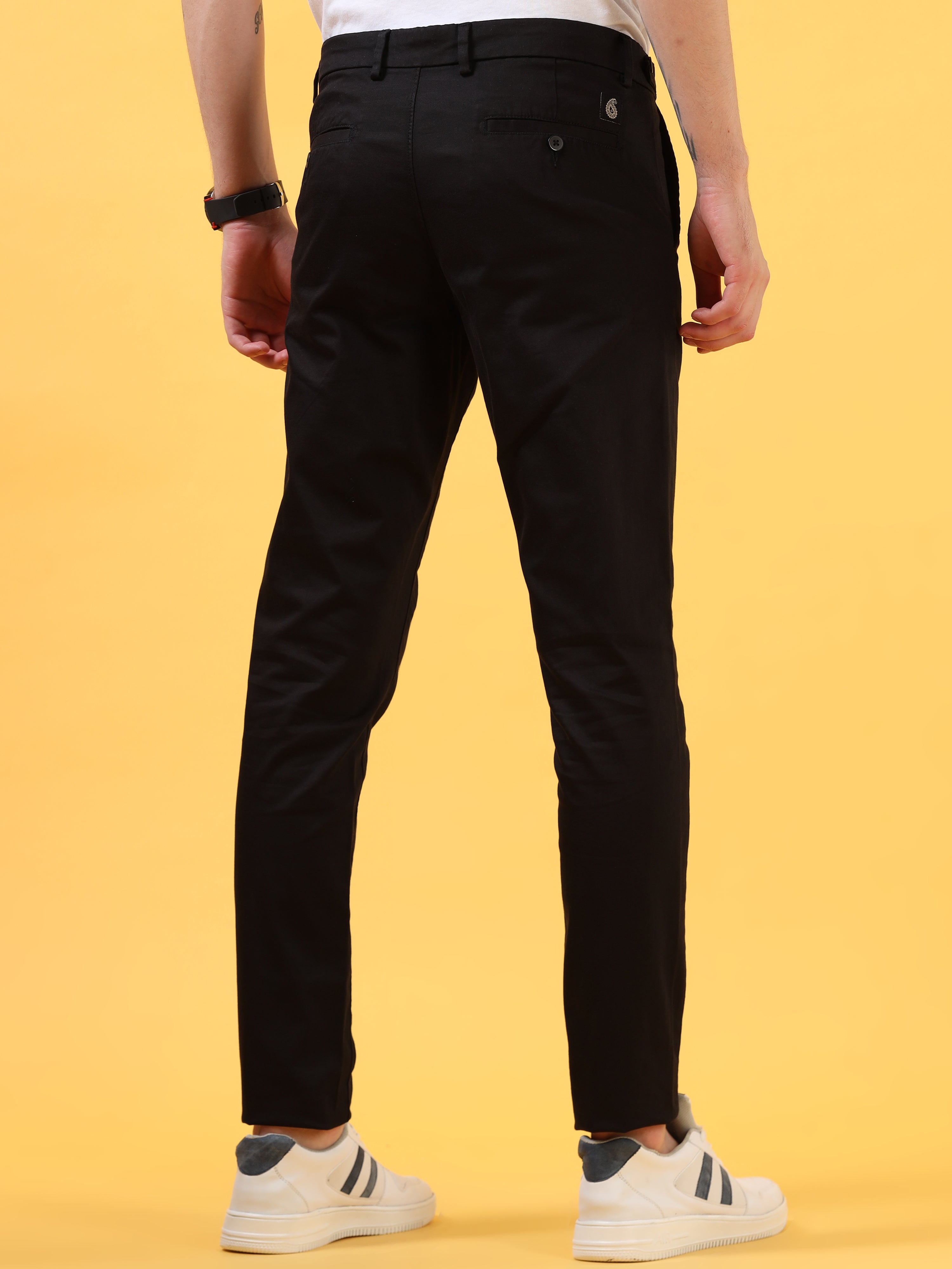 Charcoal Charm: Versatile Black Trouser